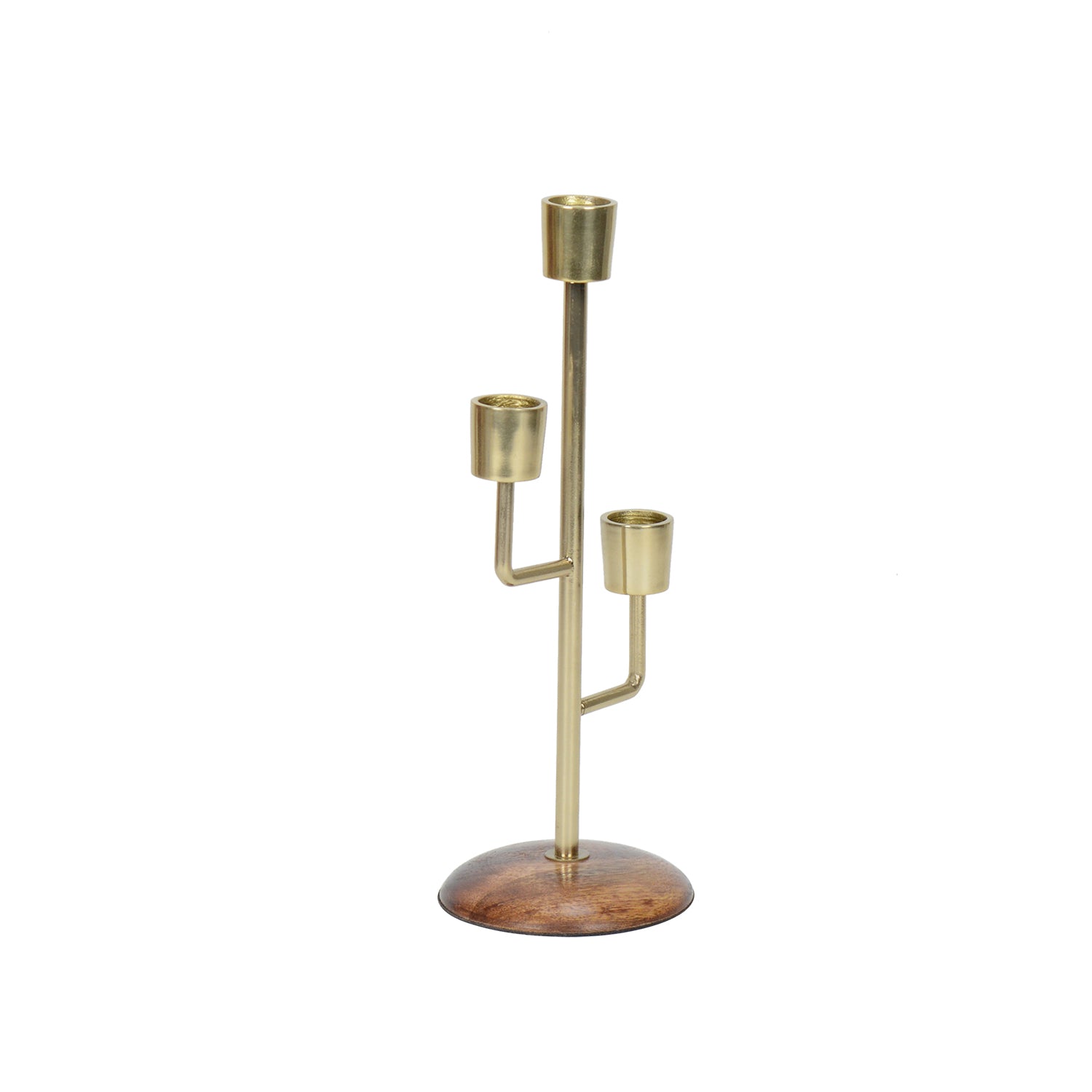 Mystique Gold Triple Candle Holder