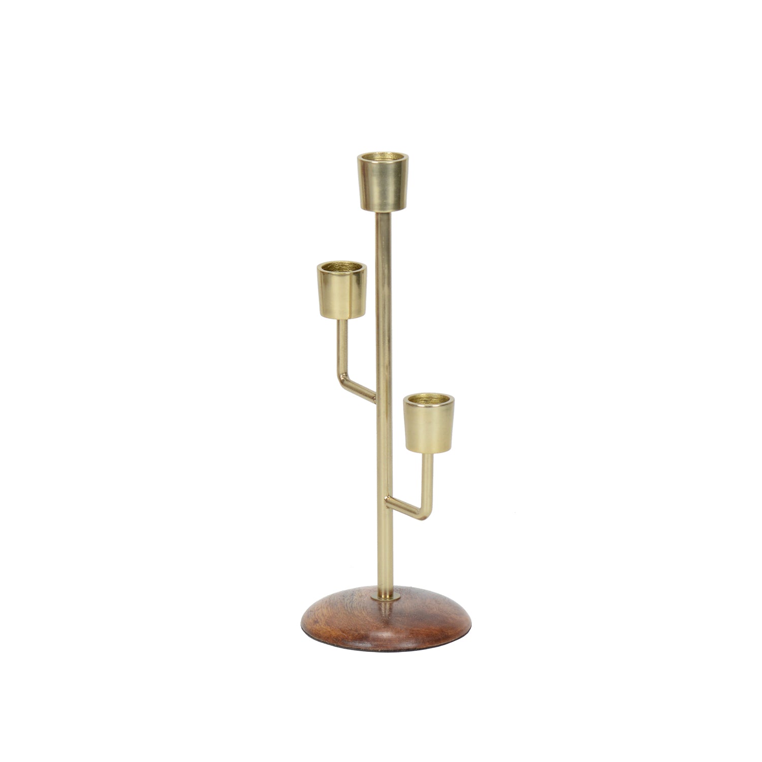 Mystique Gold Triple Candle Holder