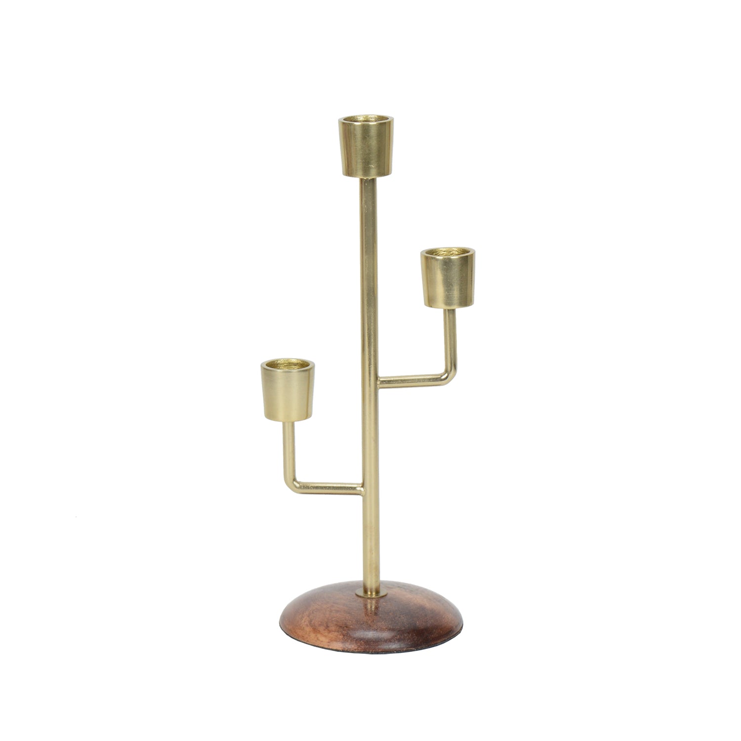 Mystique Gold Triple Candle Holder