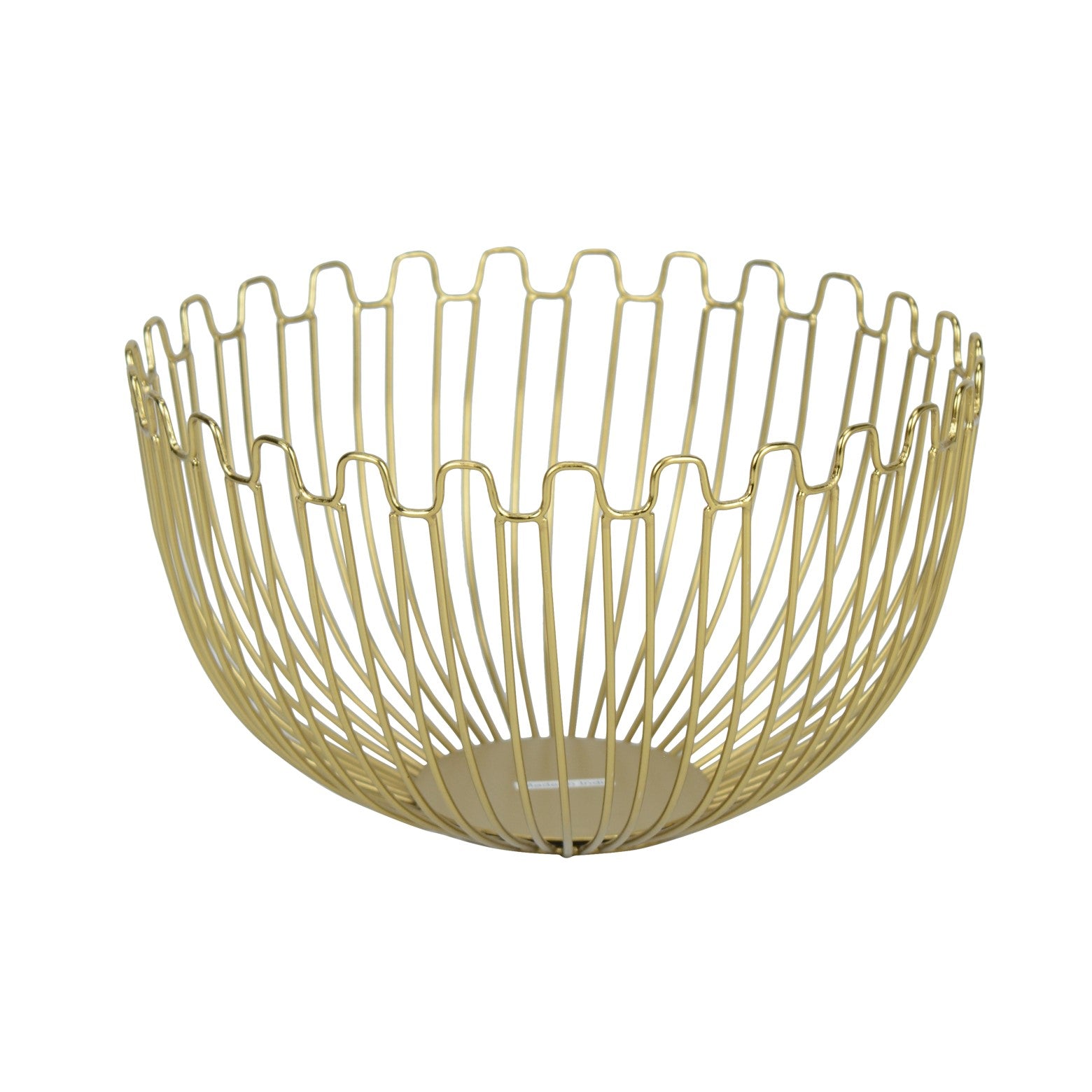 Meshed Metal Gold Fruit Basket/Bowl