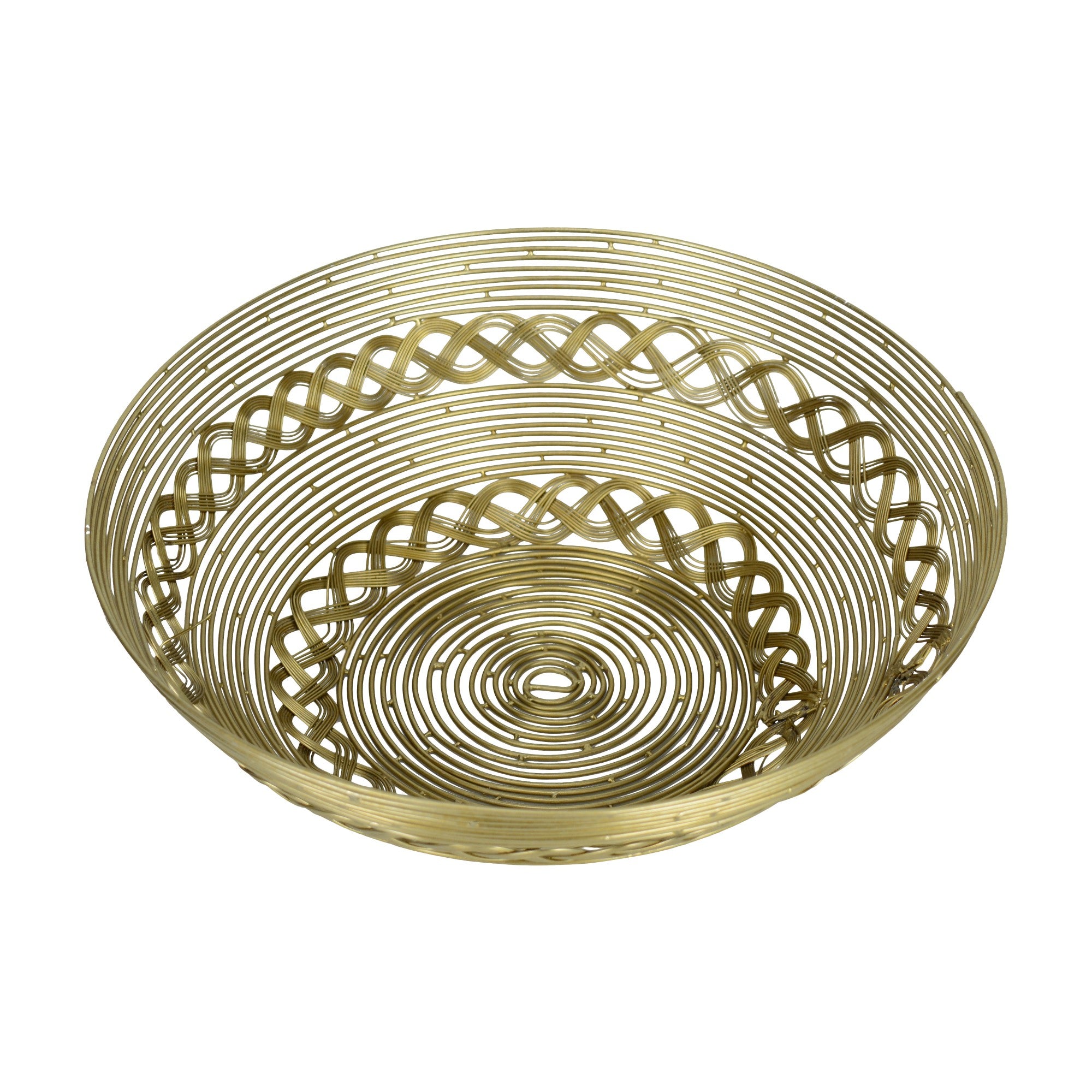 Hand Woven Gold Multipurpose Basket/Bowl