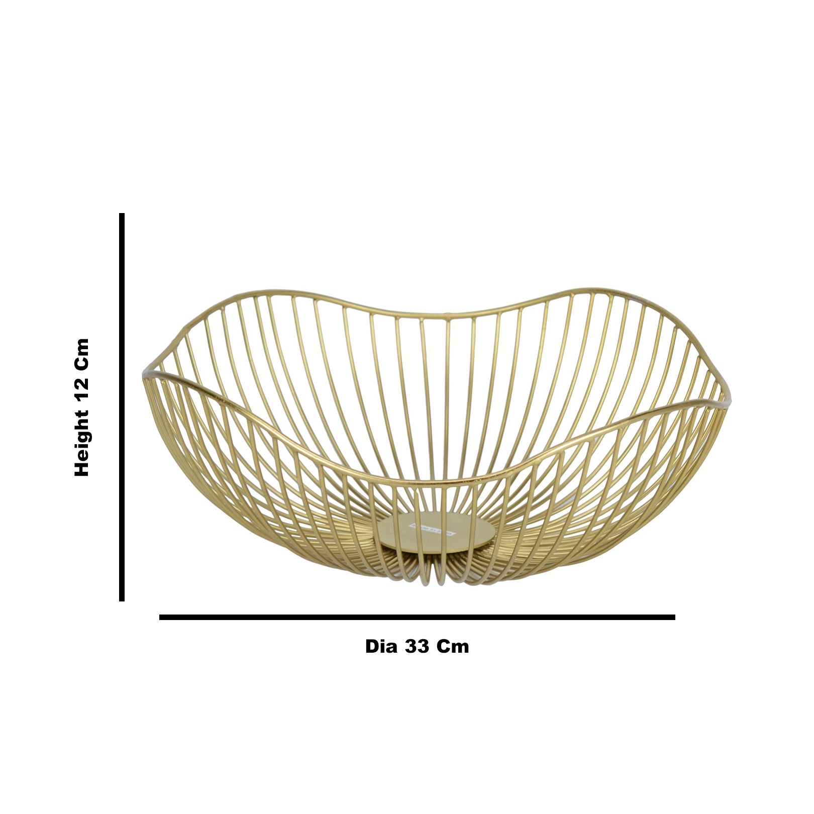 Contemporary Metal Gold Fruit basket/Bowl