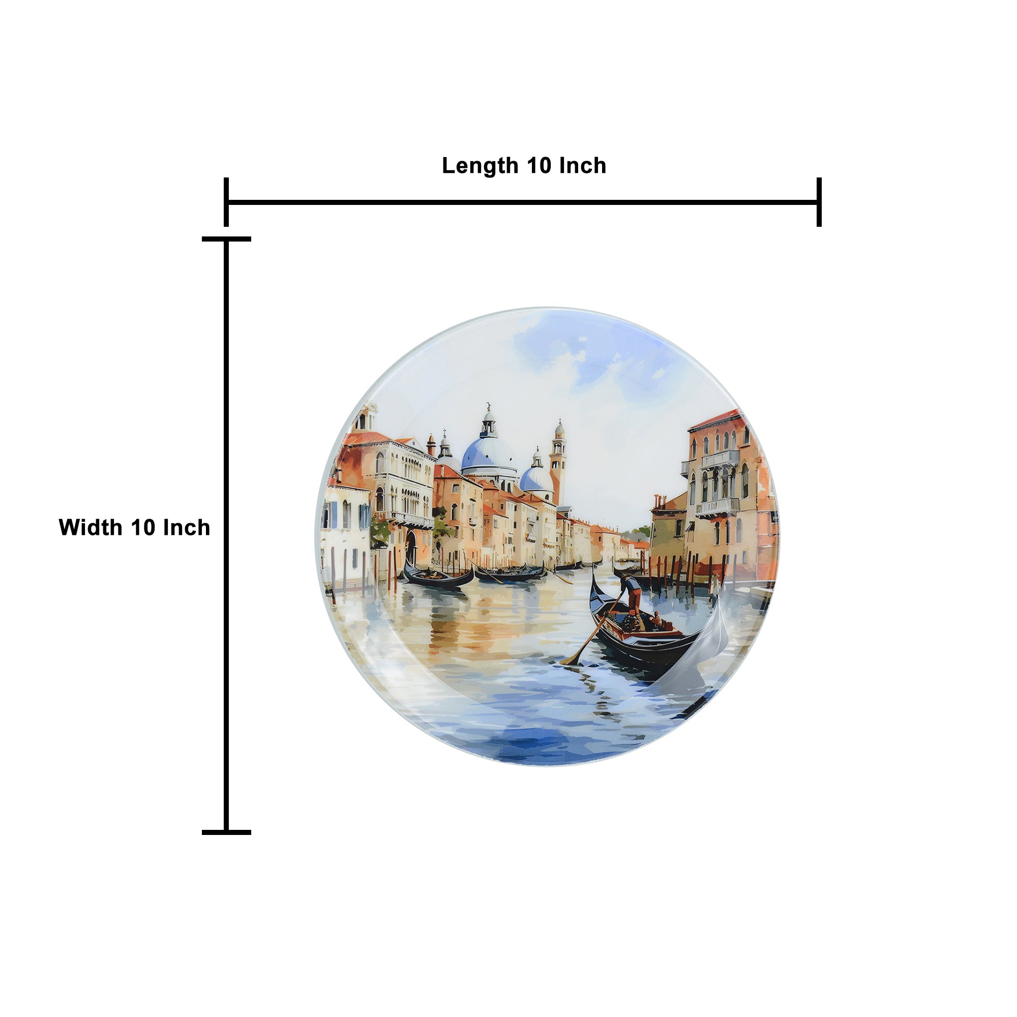 Floating City Venice Metal Wall Décor Plate