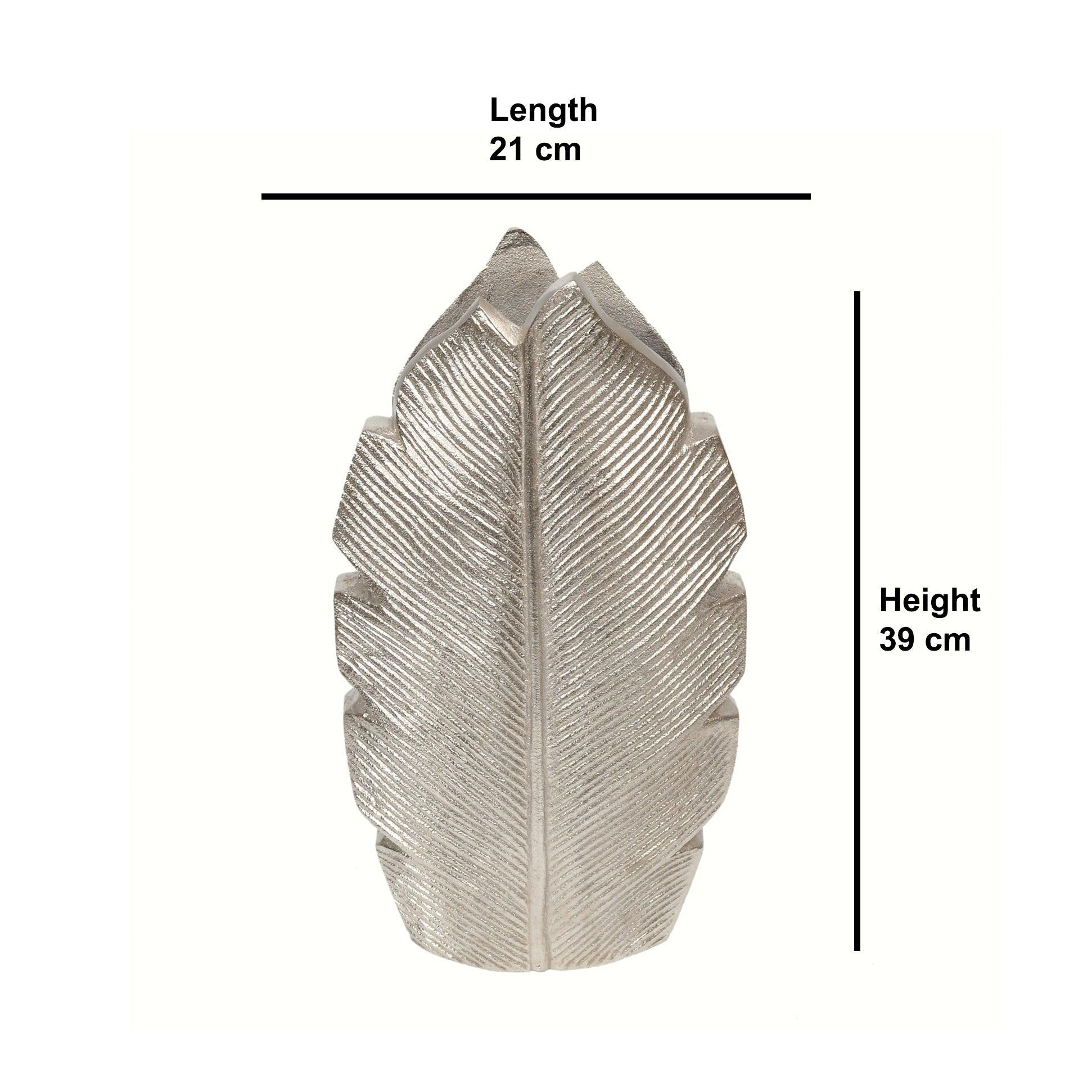 Tropic Silver Leaf Flower Vase - Large