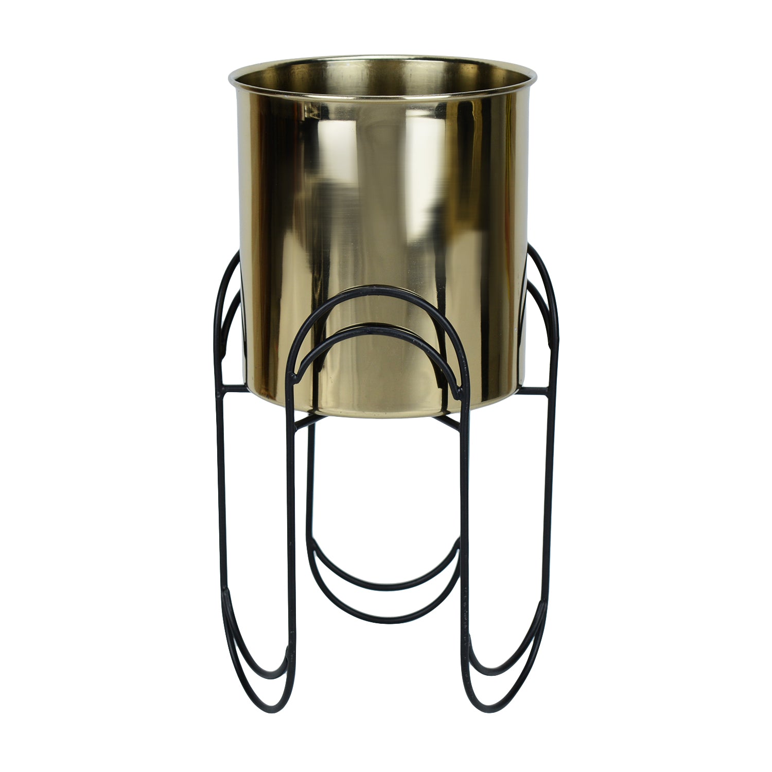 Trifecta Stainless Steel Gold Planter