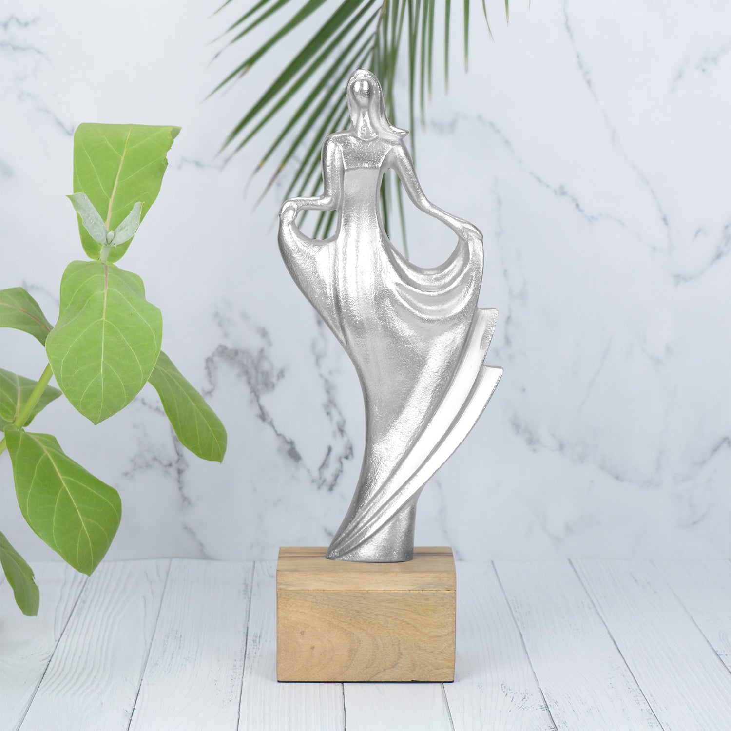 Whimsy Silver Lady Figurine