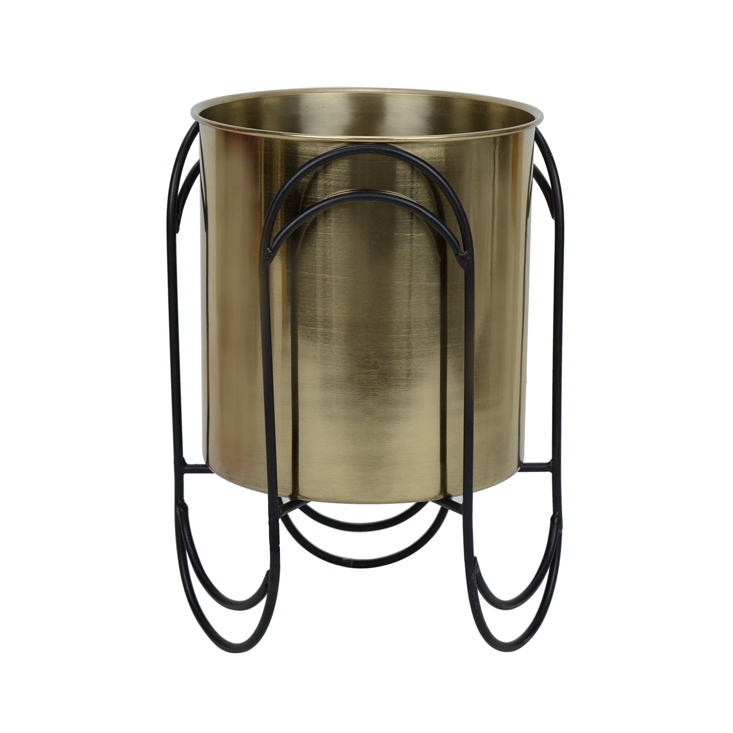 Trifecta Stainless Steel Gold Planter