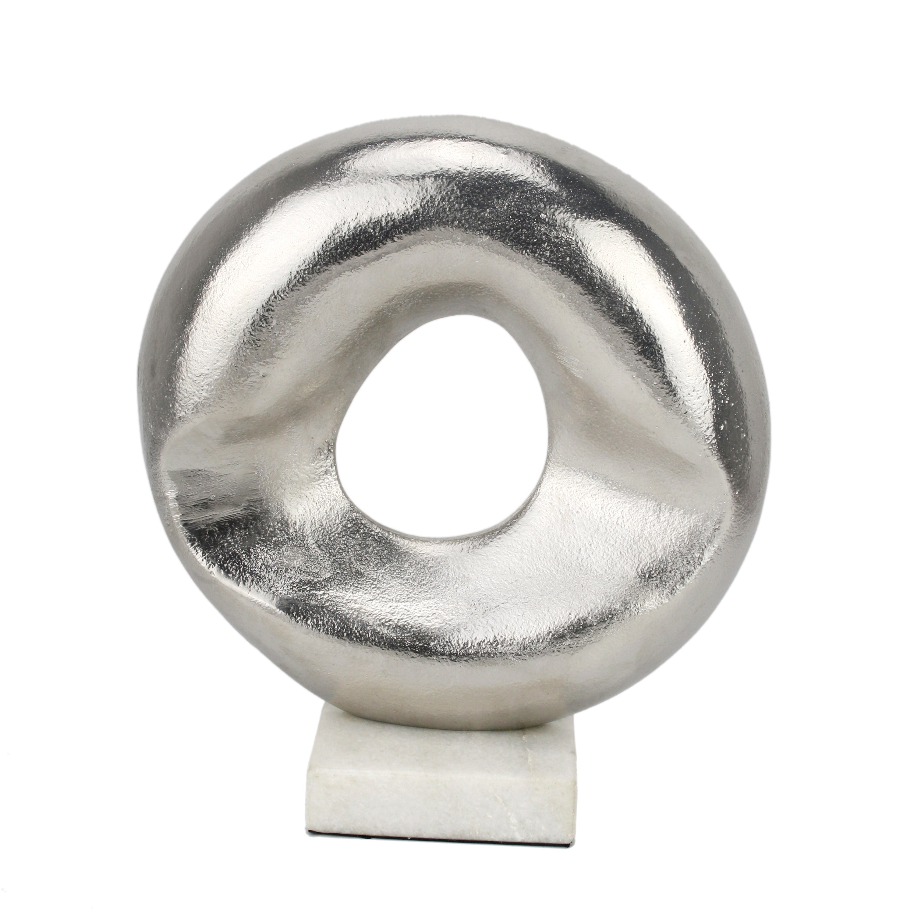 Silver Abstract Disc Artifact