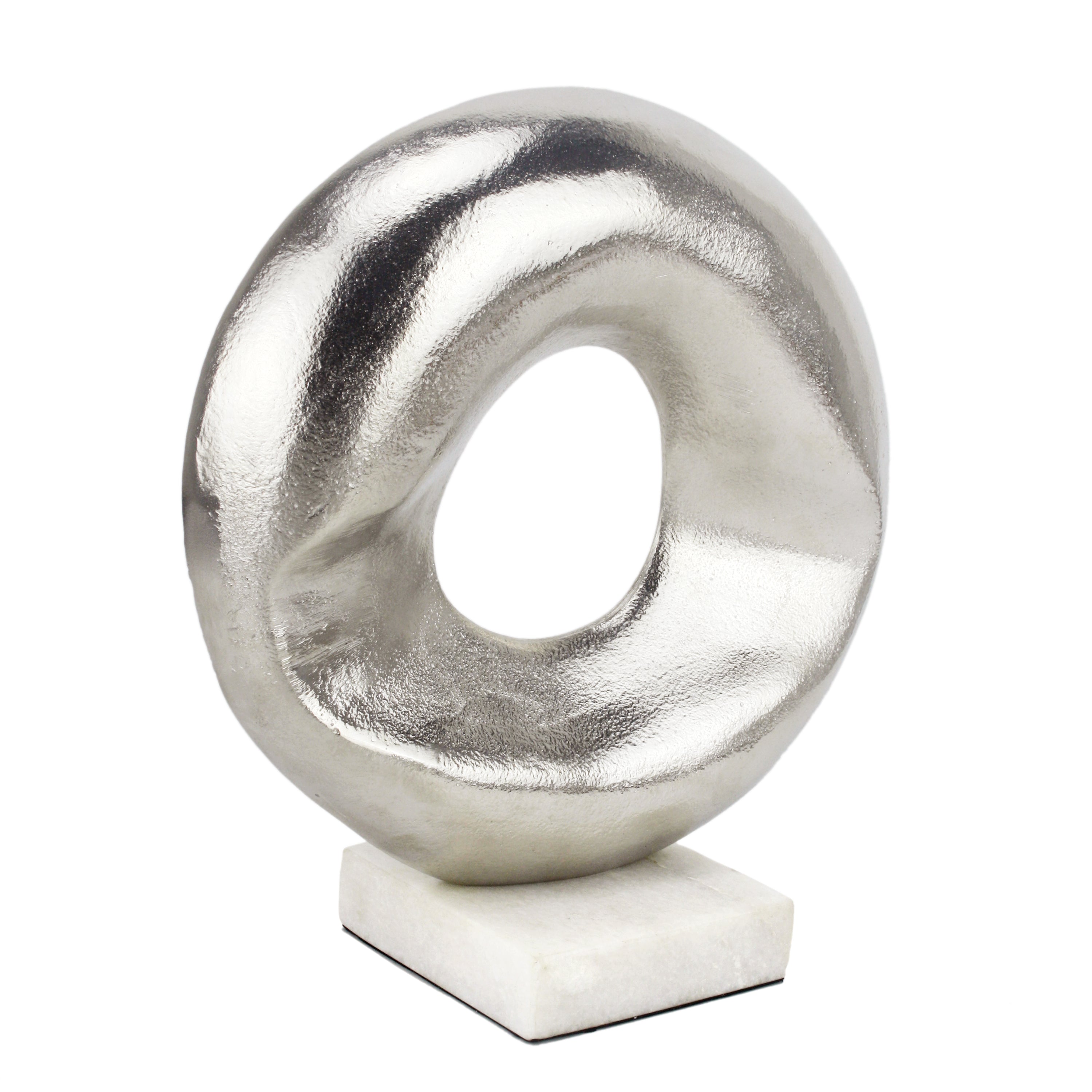 Silver Abstract Disc Artifact