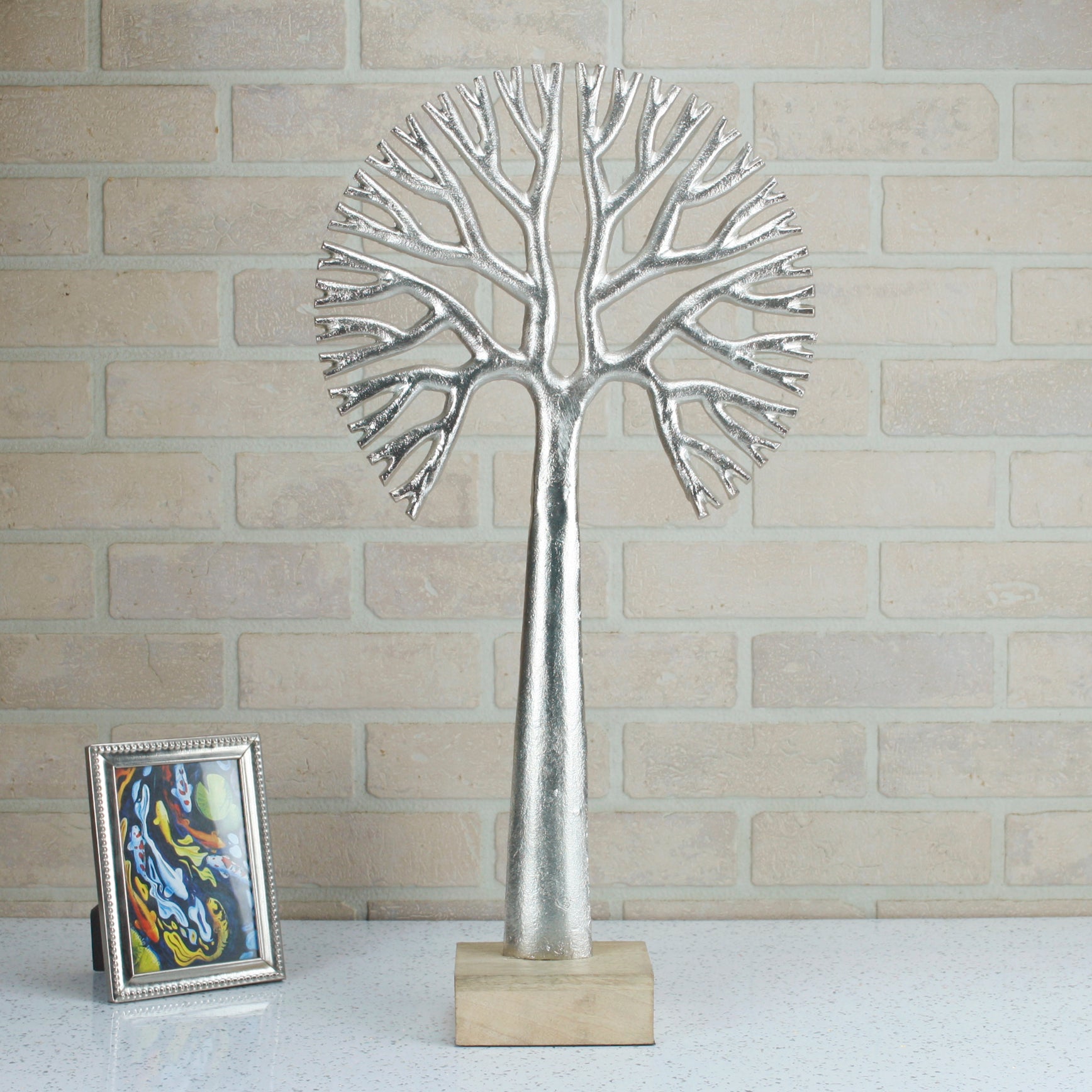 Harvest Silver Broc Tree Sculpture