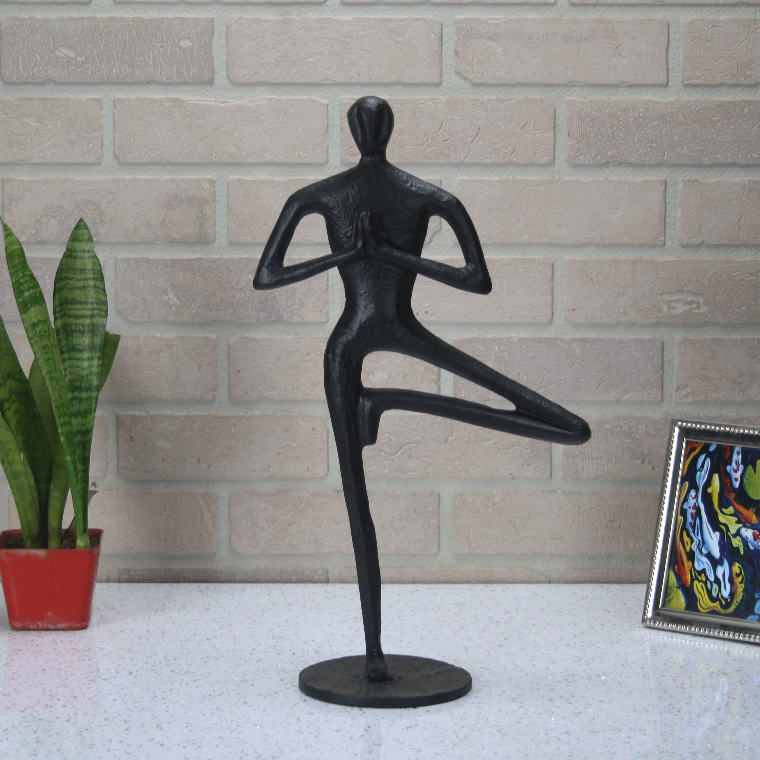 Antique Yoga Man Figurine