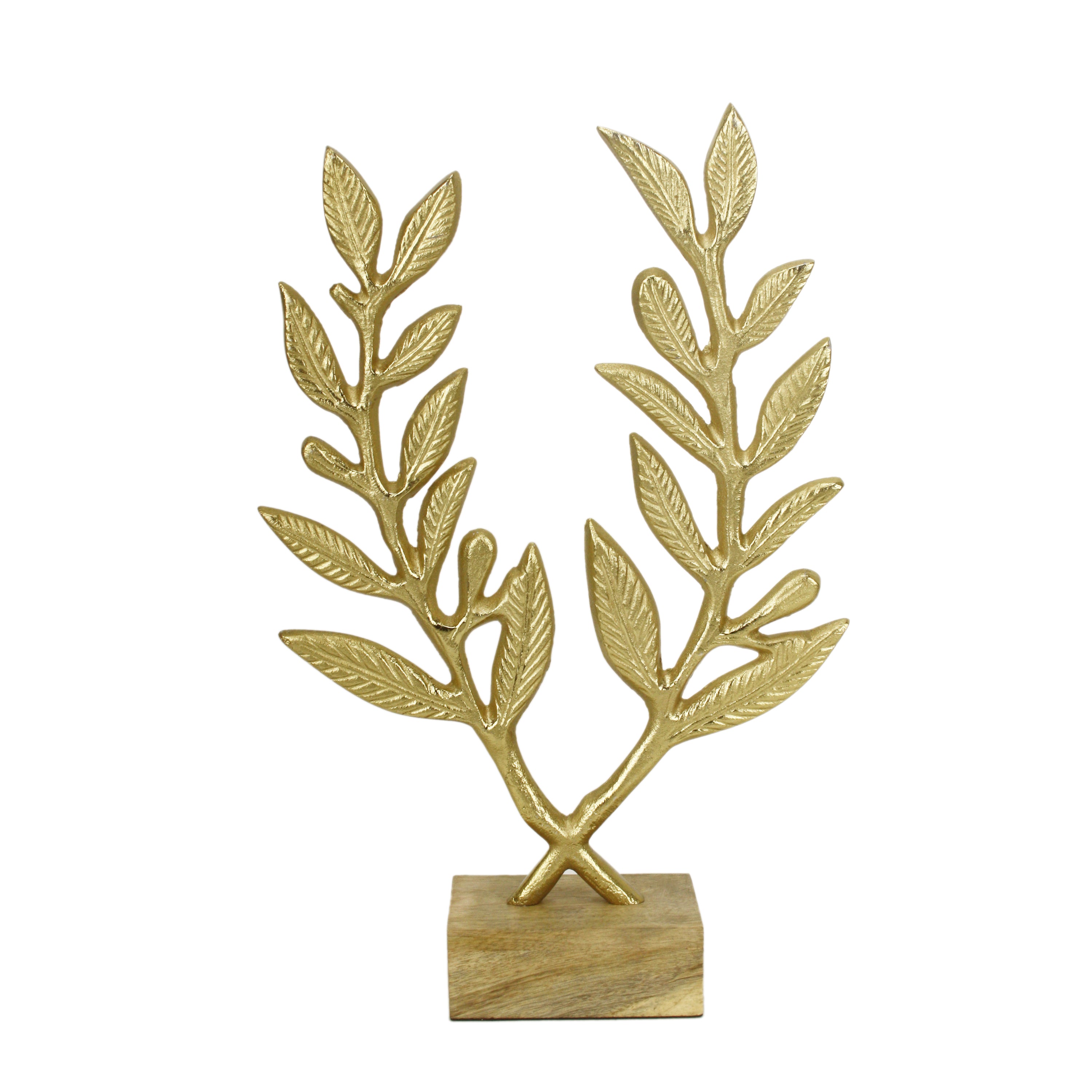 Wreath Gold Tree Sculpture
