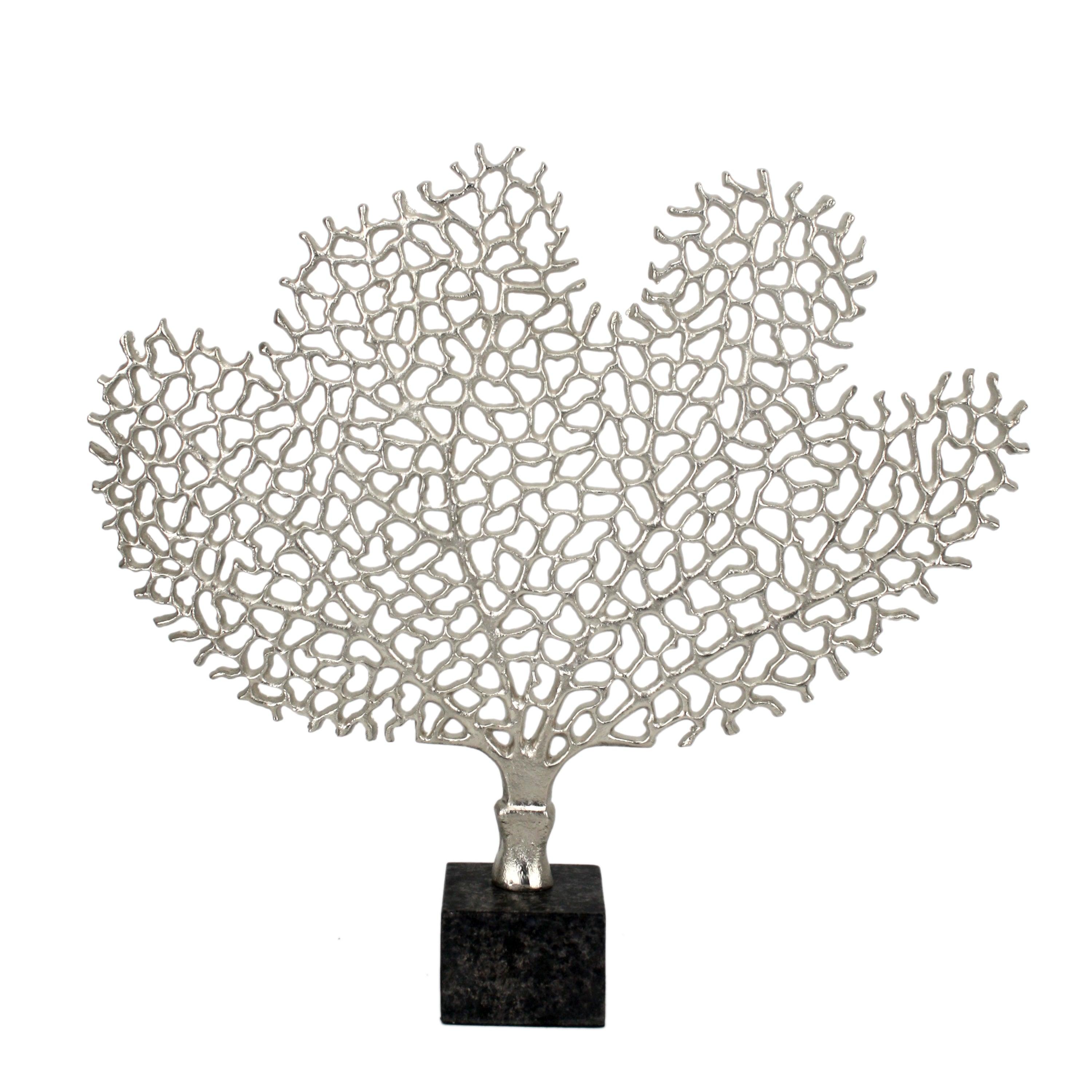 Serene Silver Tree Sculpture