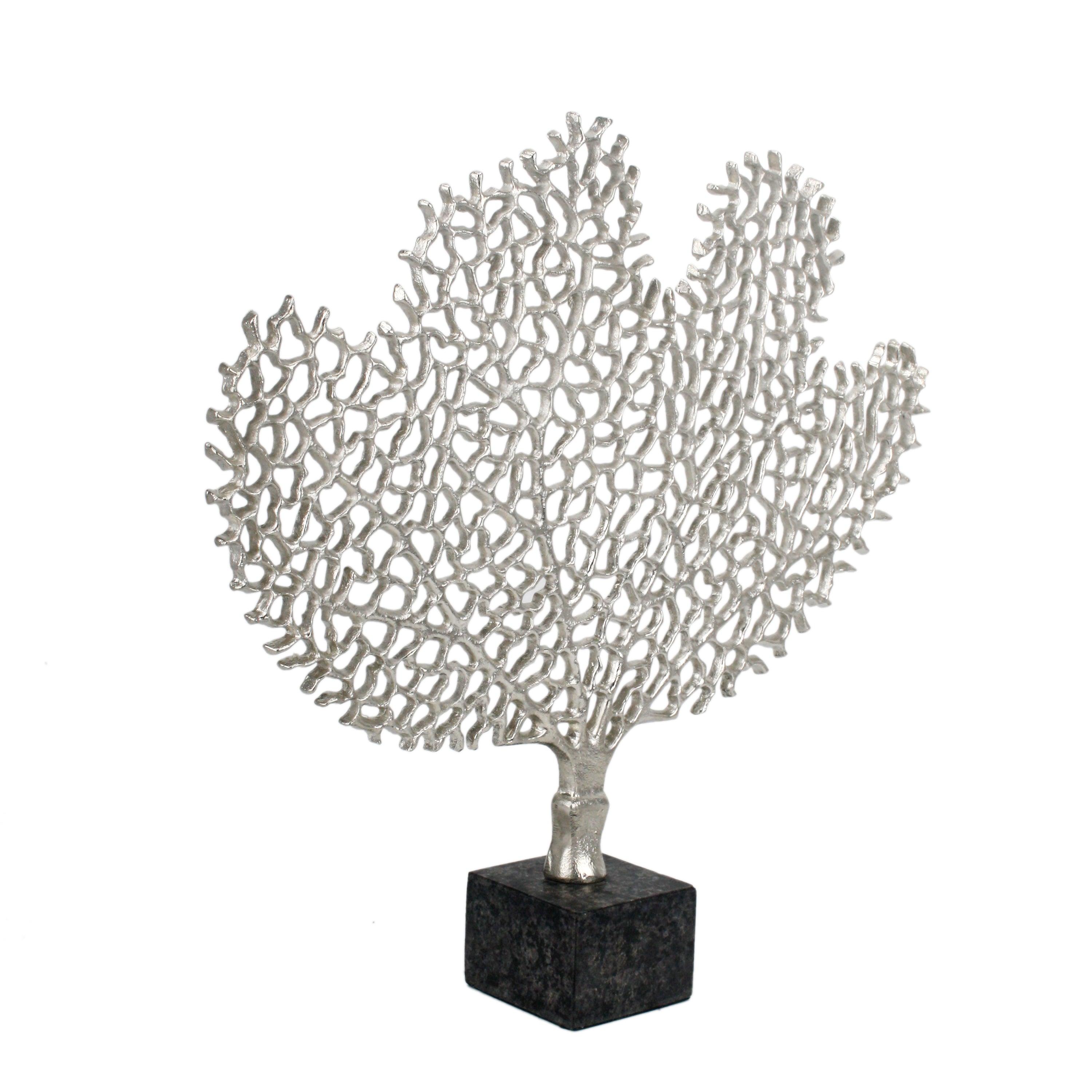 Serene Silver Tree Sculpture