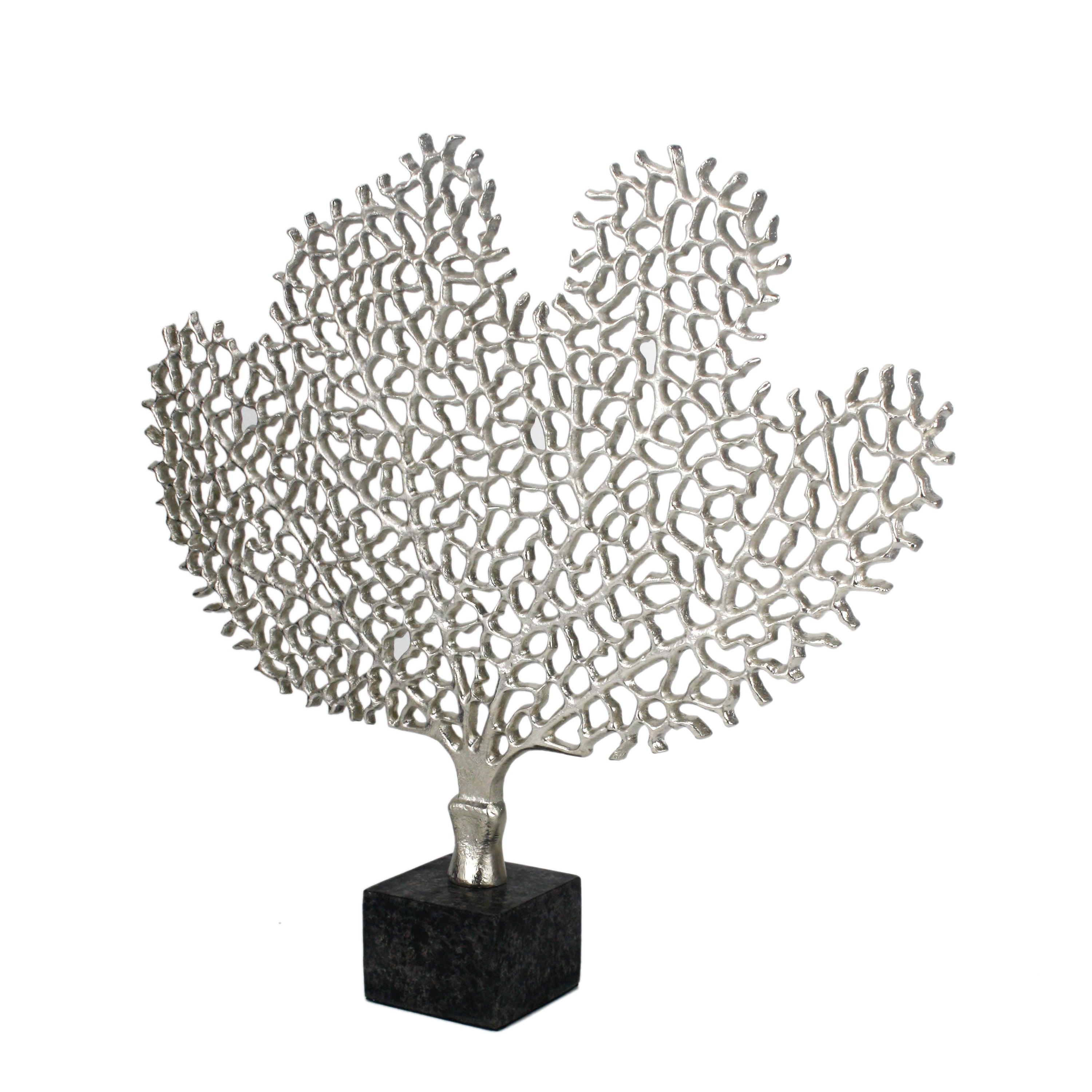 Serene Silver Tree Sculpture