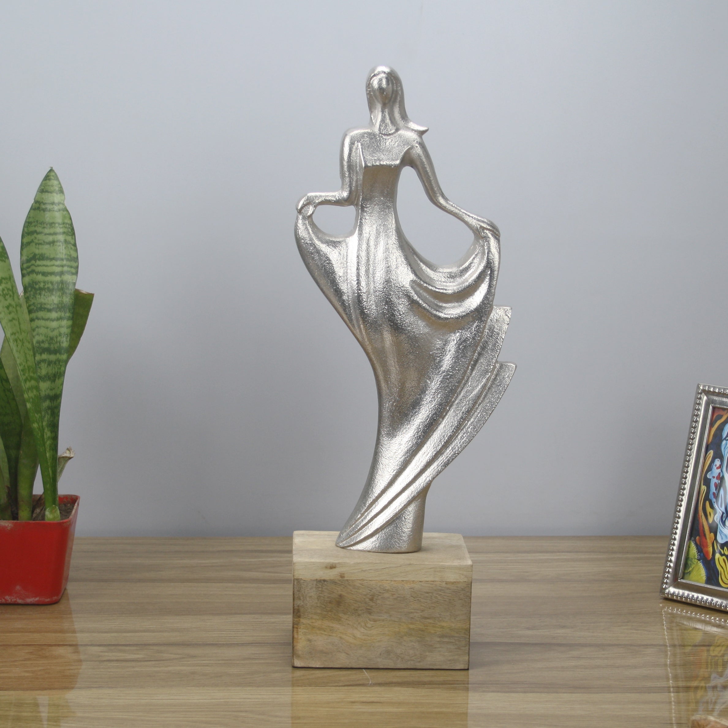 Whimsy Silver Lady Figurine
