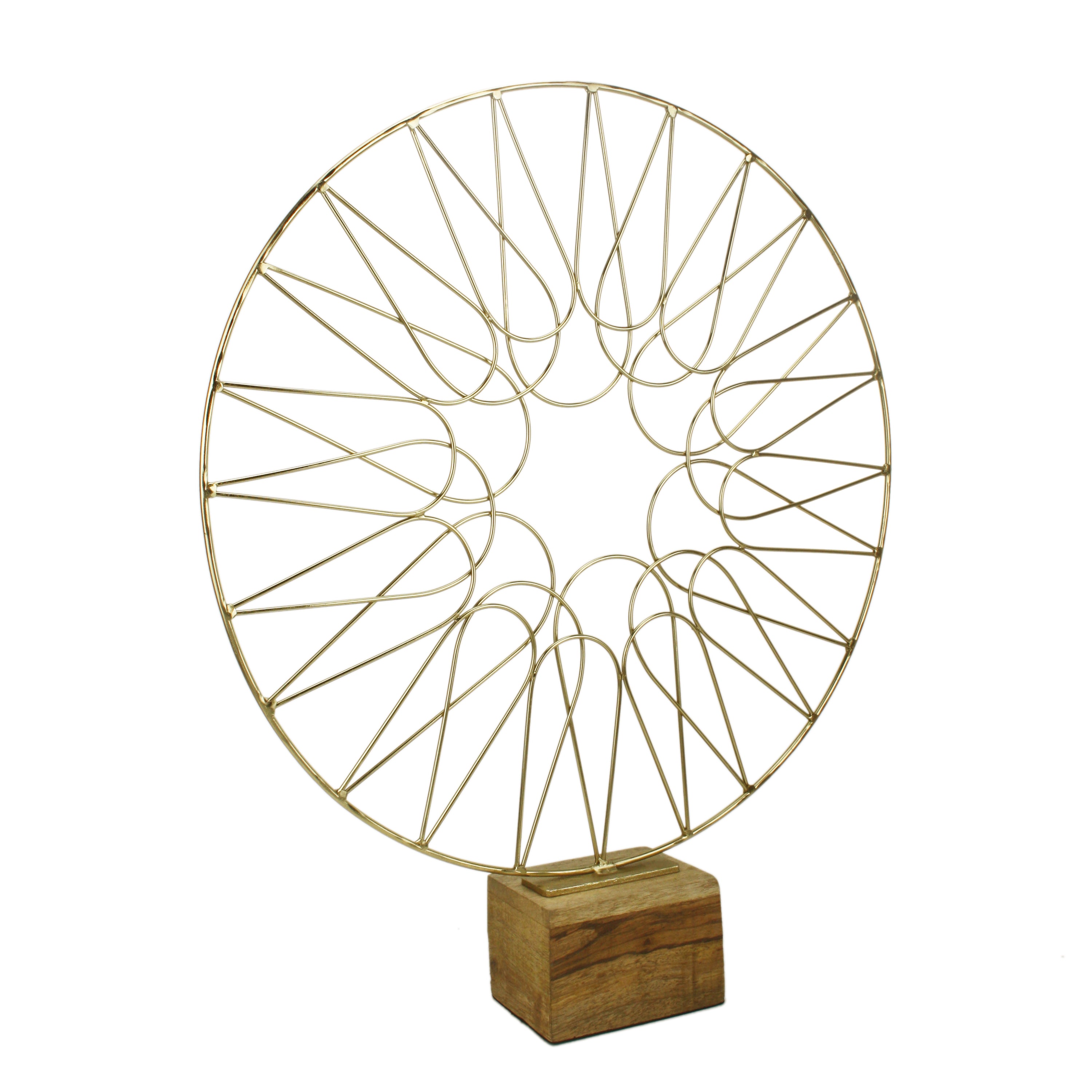 Geometric Wheel Gold Object