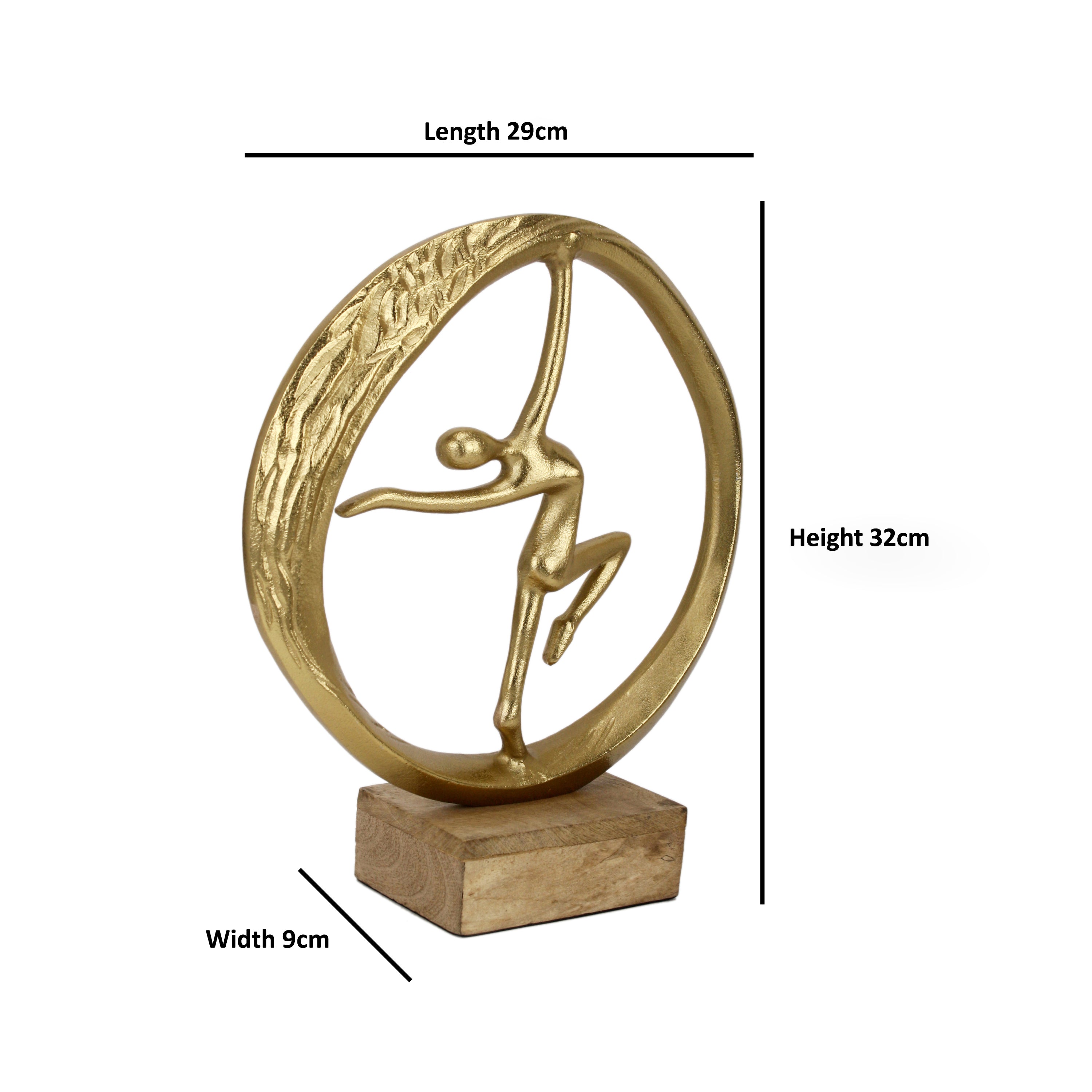 Twirl Gold Dancing Lady Figurine