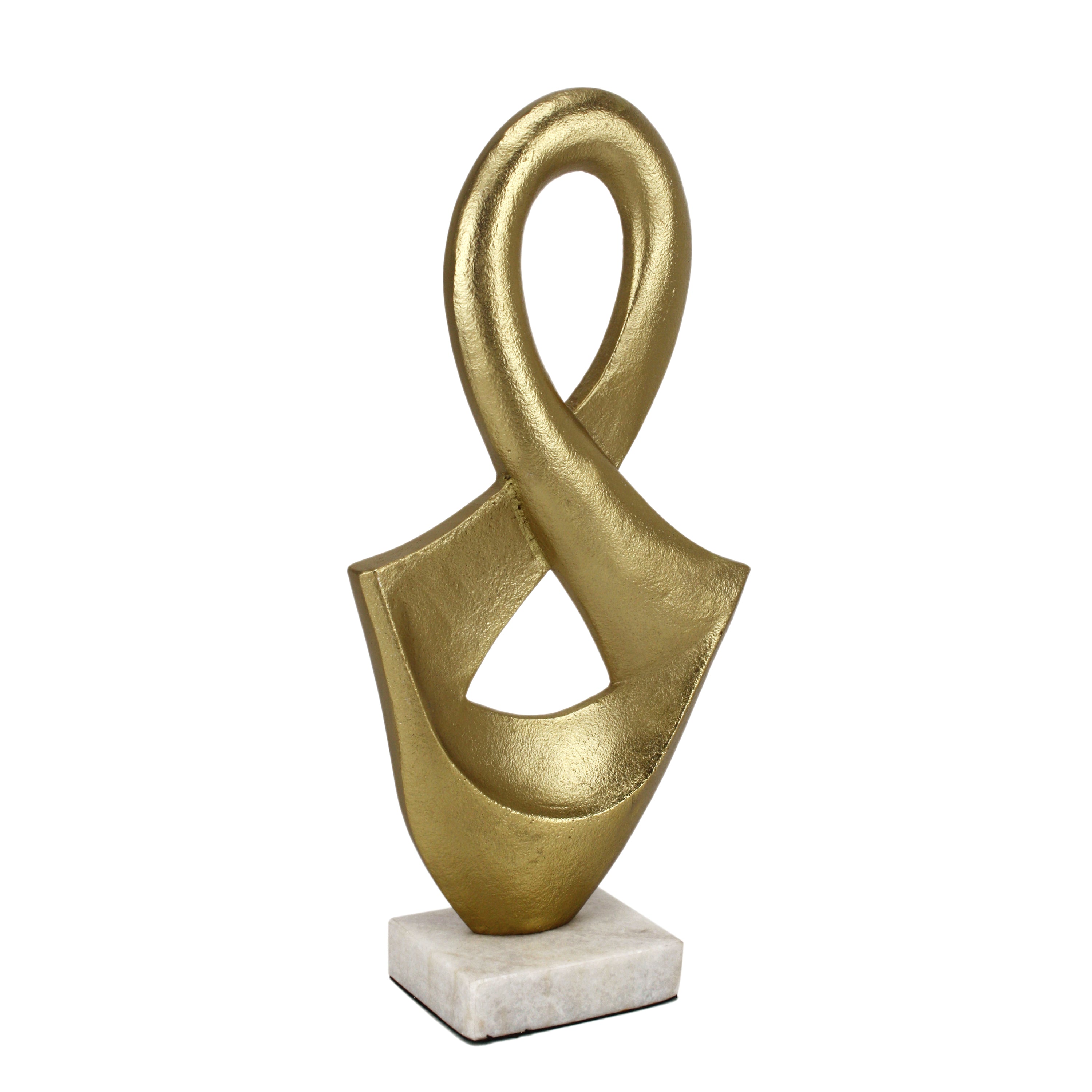 Abstract Gold Décor Sculpture