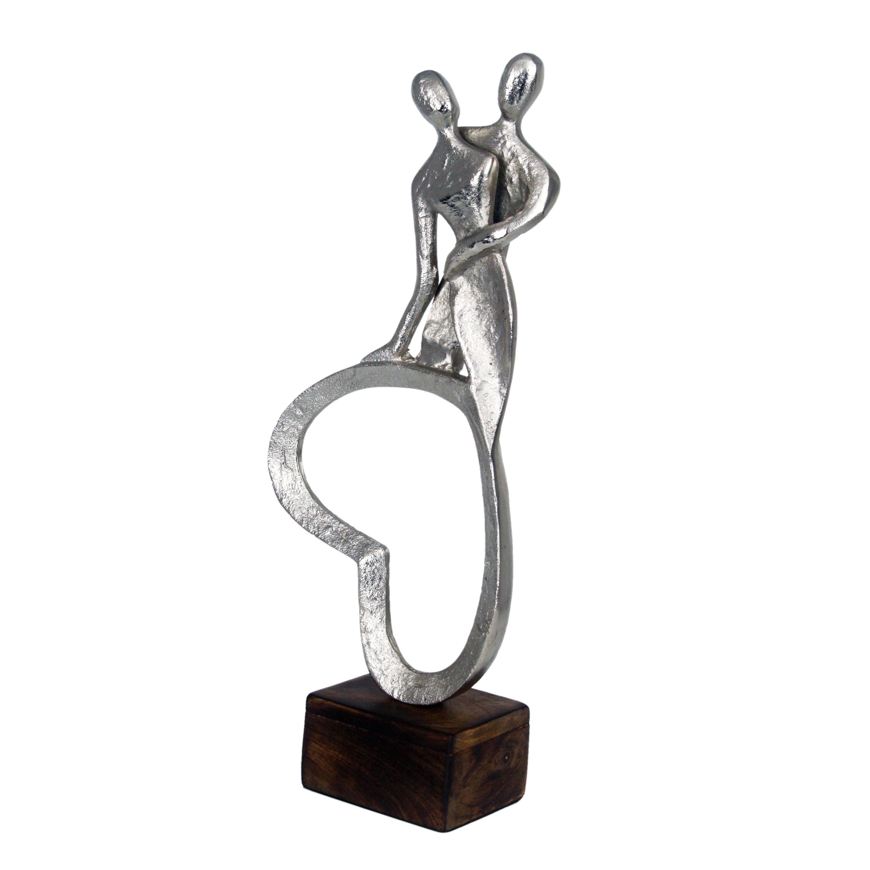 Silver Eternity Couple Figurine