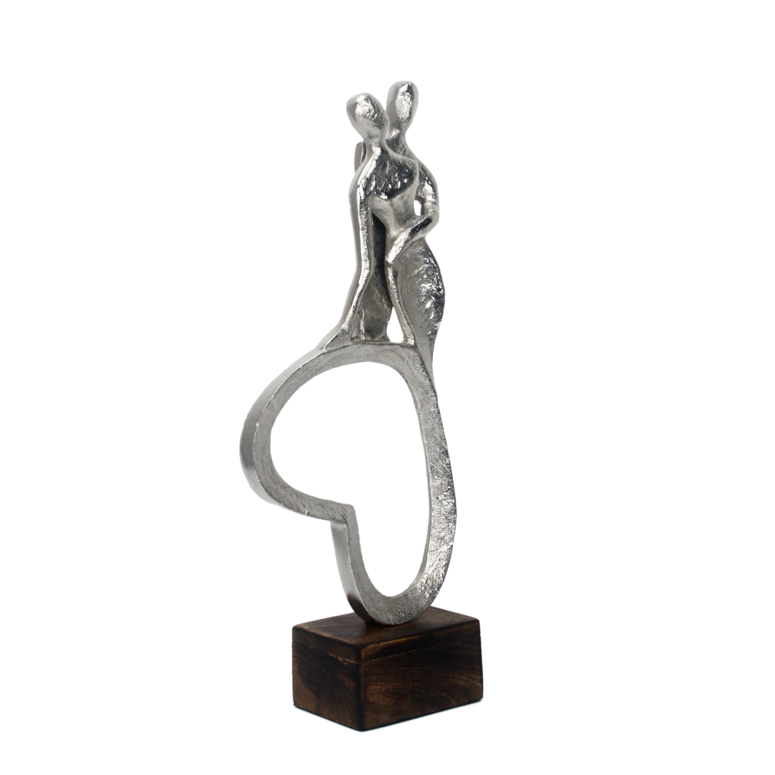 Silver Eternity Couple Figurine