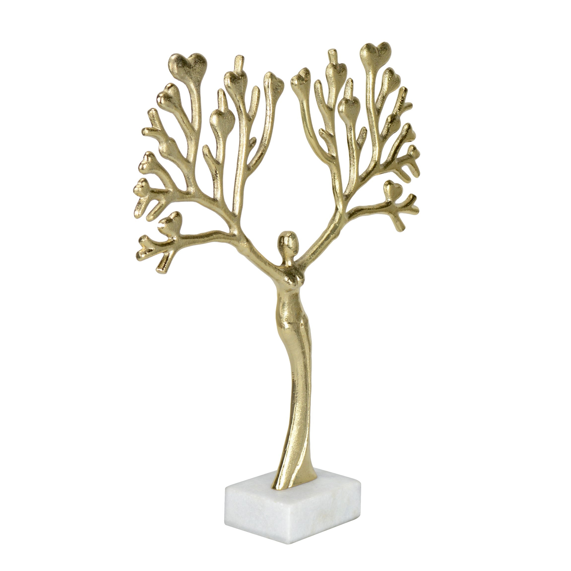 Branching Love Gold Decor Sculpture