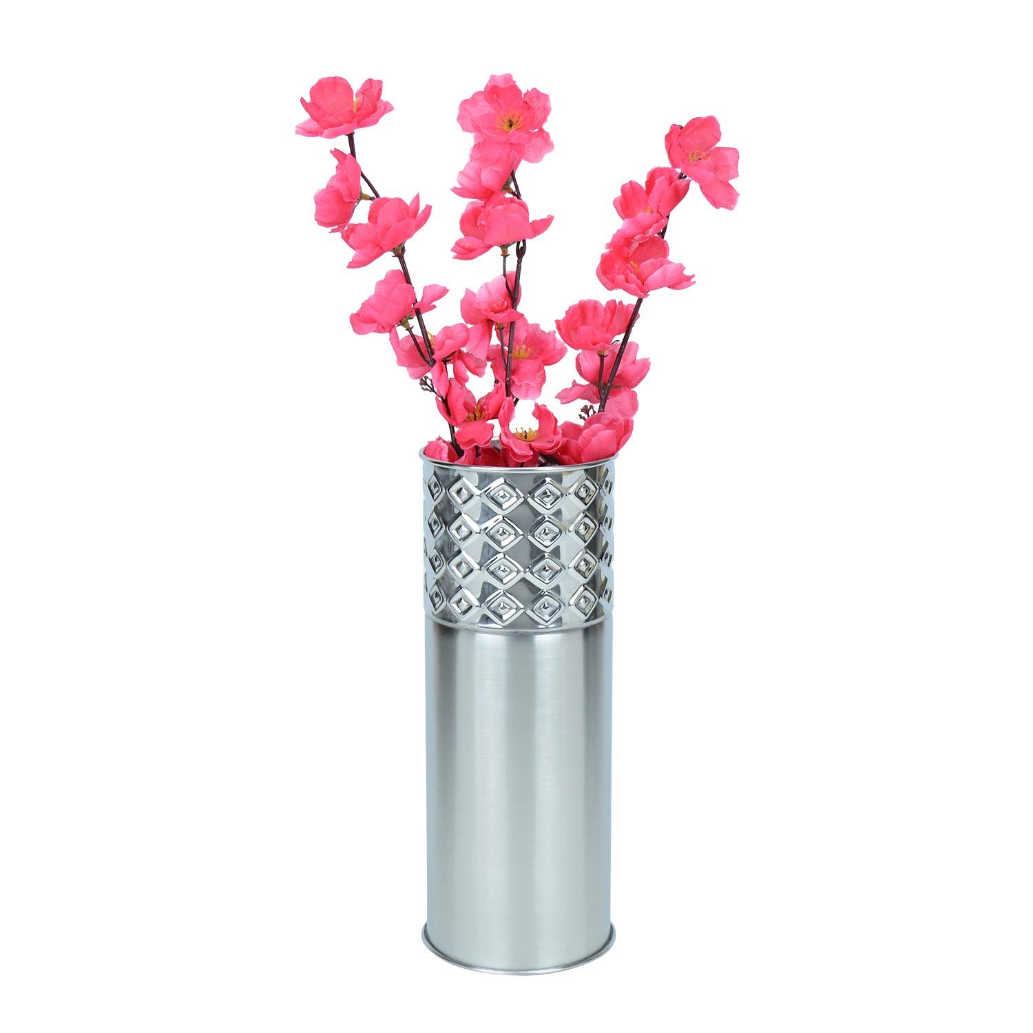 Rhomus Cut Mosaic Stainless Steel Flower Vase