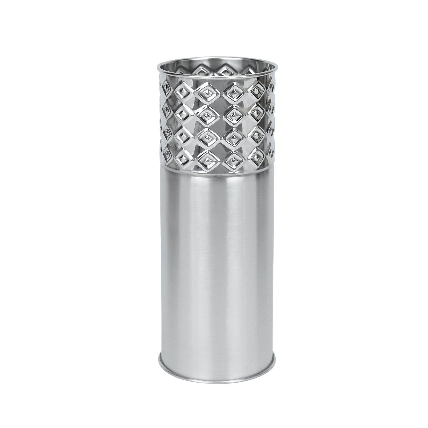 Rhomus Cut Mosaic Stainless Steel Flower Vase