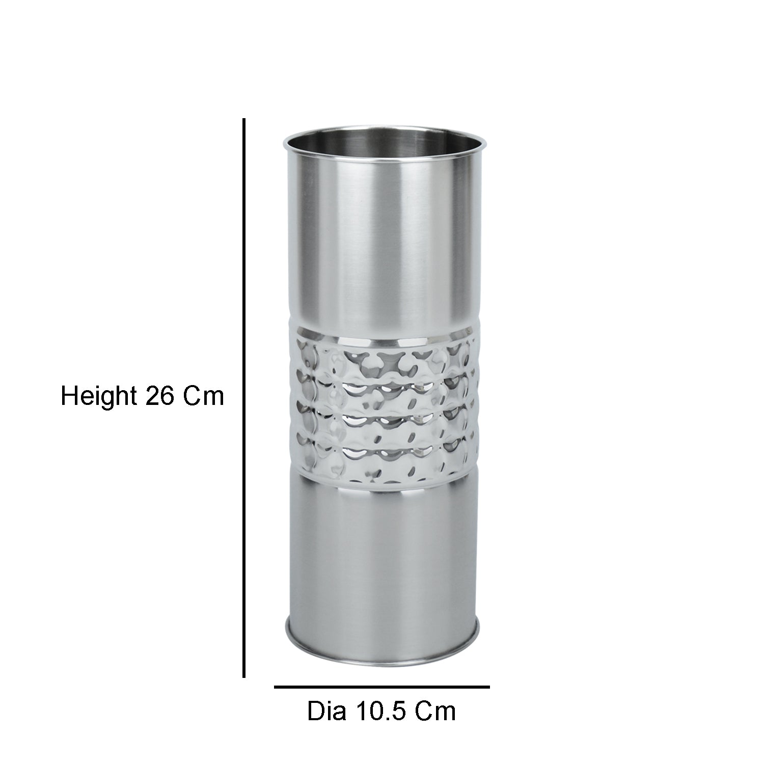 Orbiting Dots Stainless Steel Flower Vase