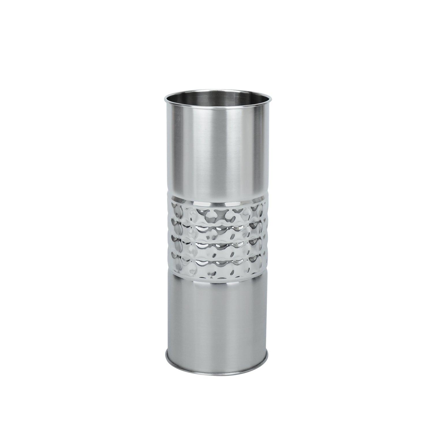 Orbiting Dots Stainless Steel Flower Vase