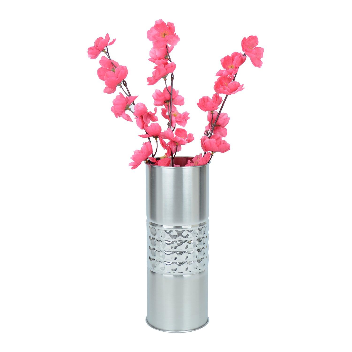 Orbiting Dots Stainless Steel Flower Vase