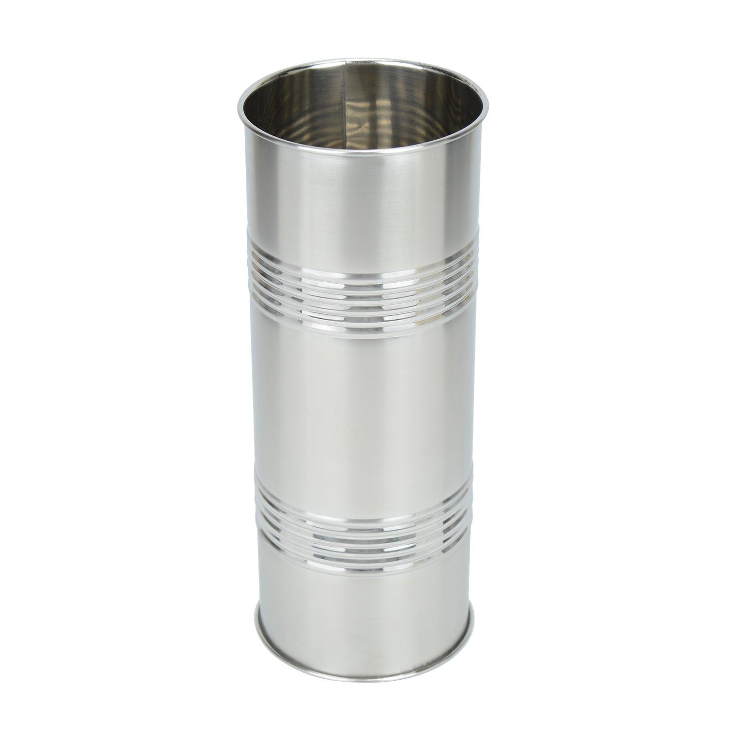 Dual Stripes Perfection Stainless Steel Flower Vase