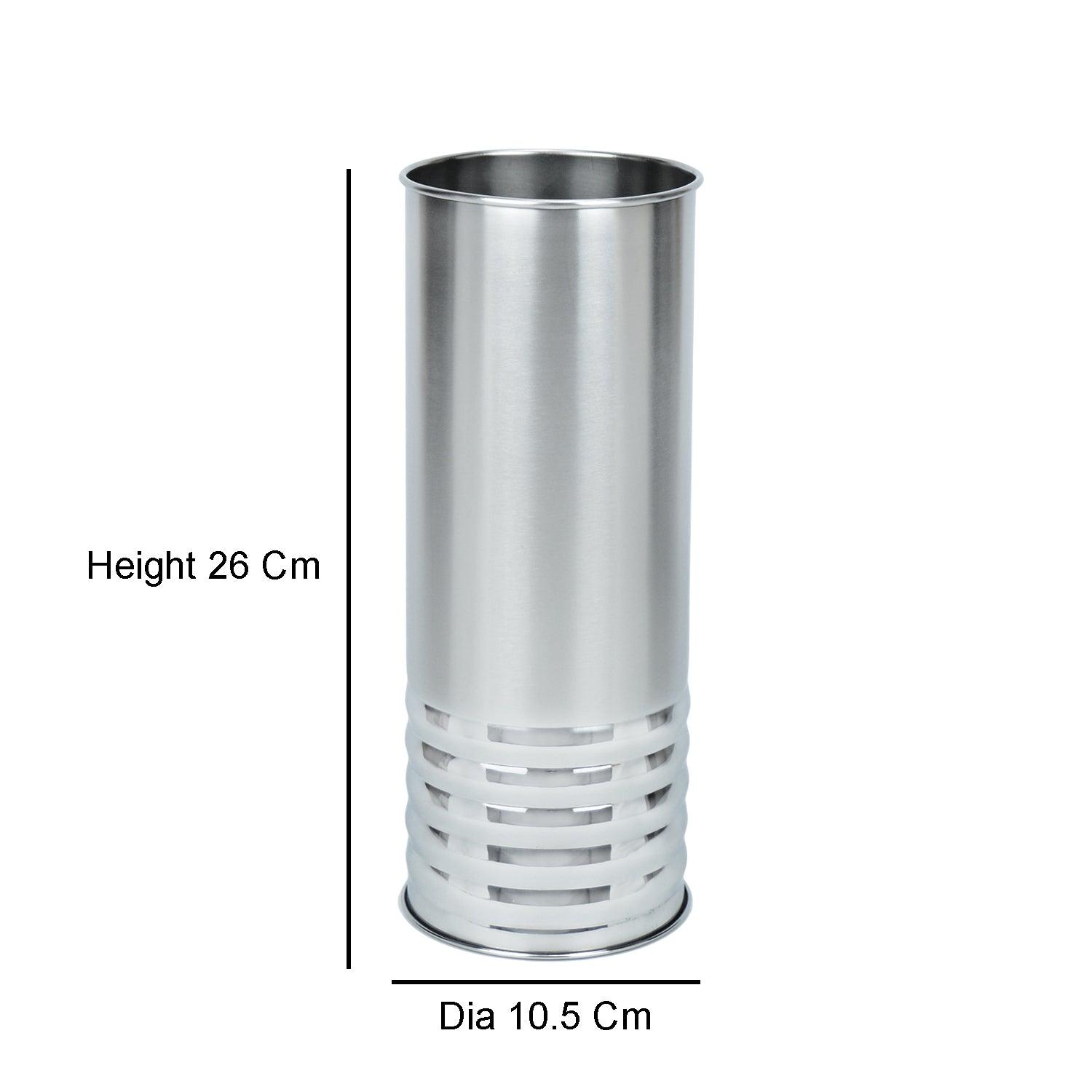 Symmetry Line Stainless Steel Flower Vase