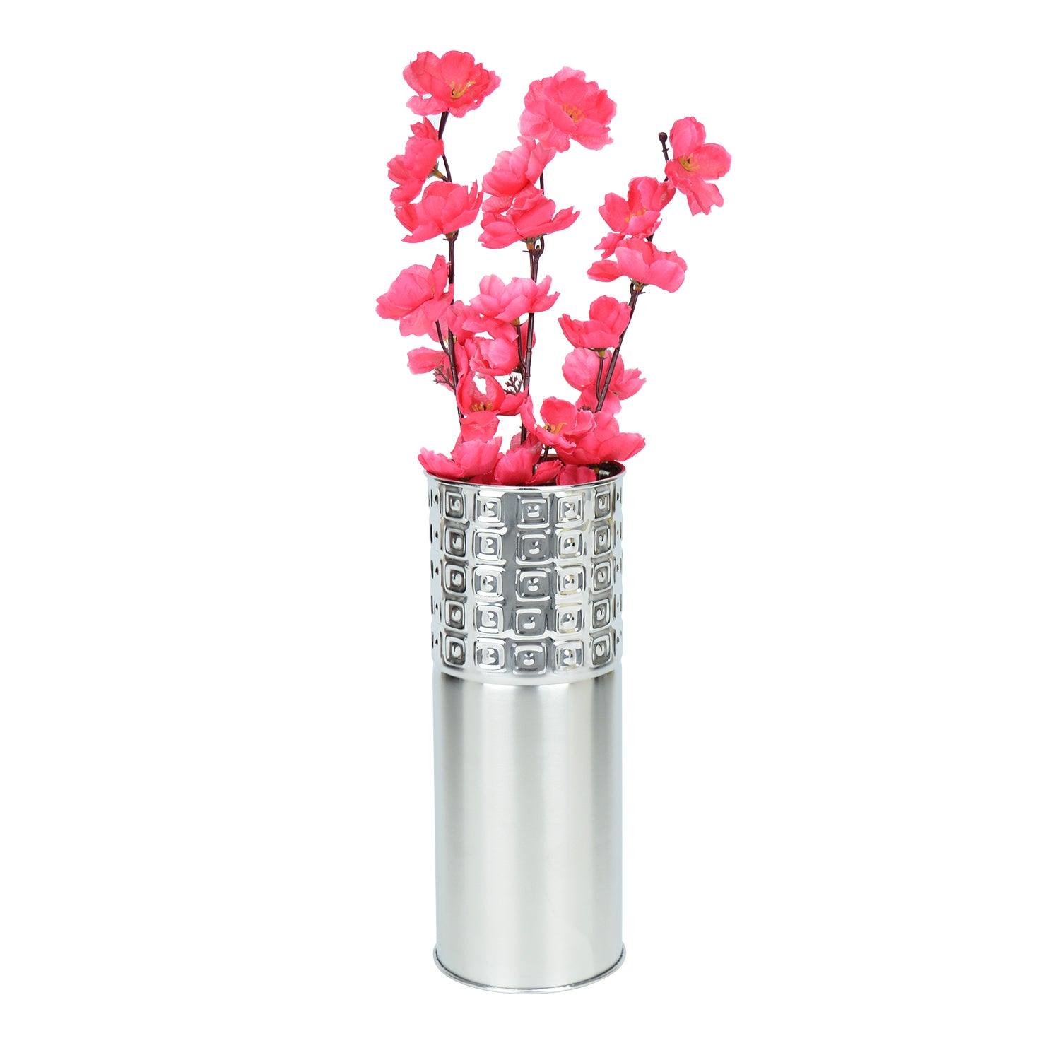 Dot Box Design Stainless Steel Flower Vase