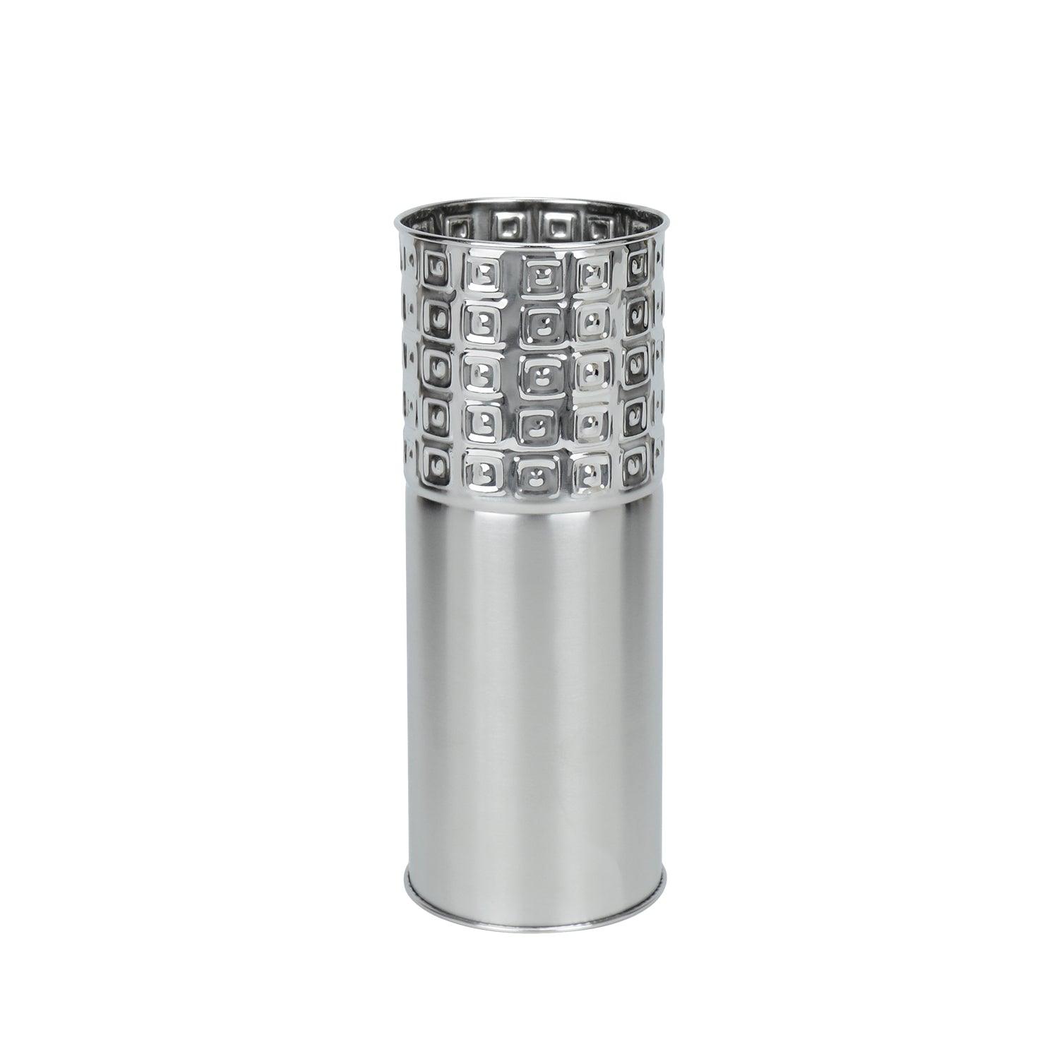 Dot Box Design Stainless Steel Flower Vase