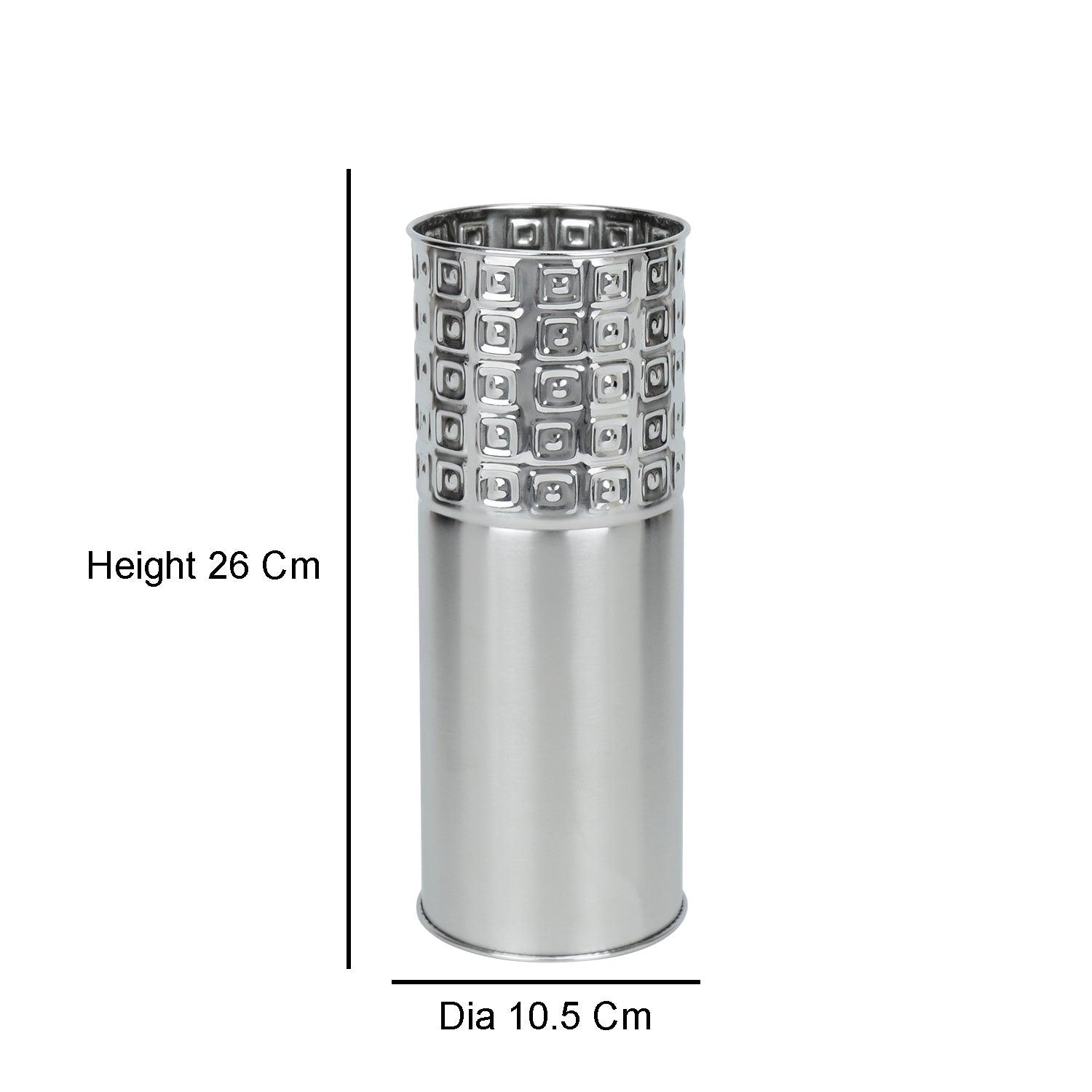 Dot Box Design Stainless Steel Flower Vase