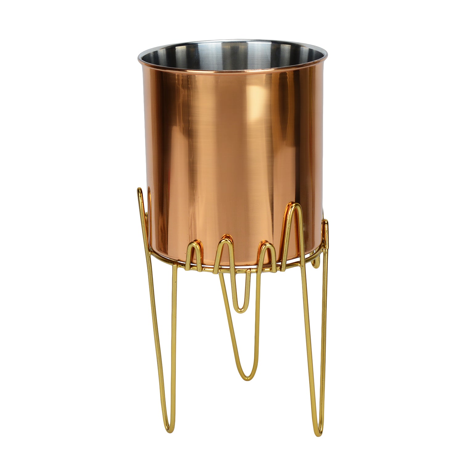 ZigZag Oasis Stainless Steel Copper Planter