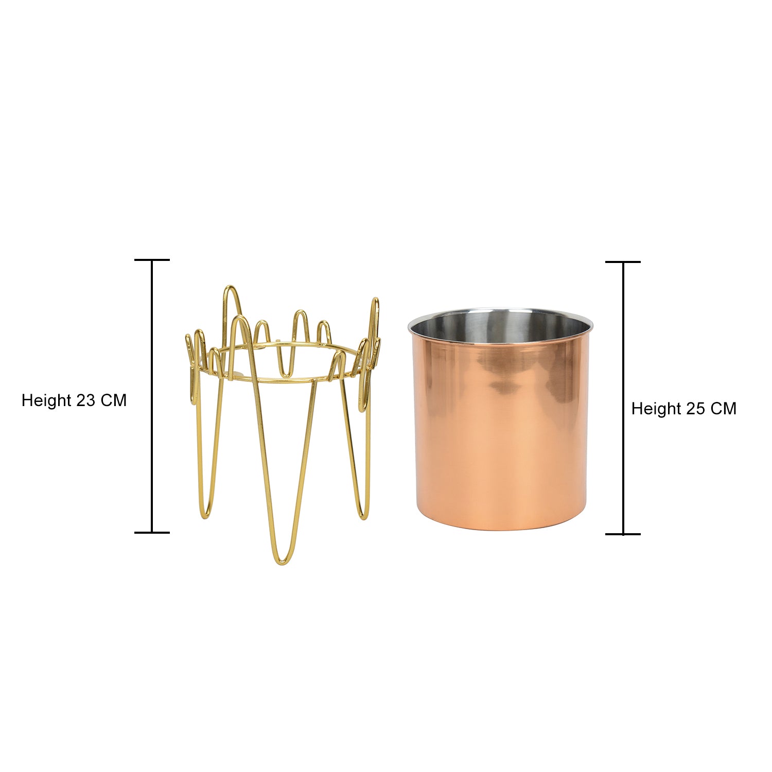 ZigZag Oasis Stainless Steel Copper Planter