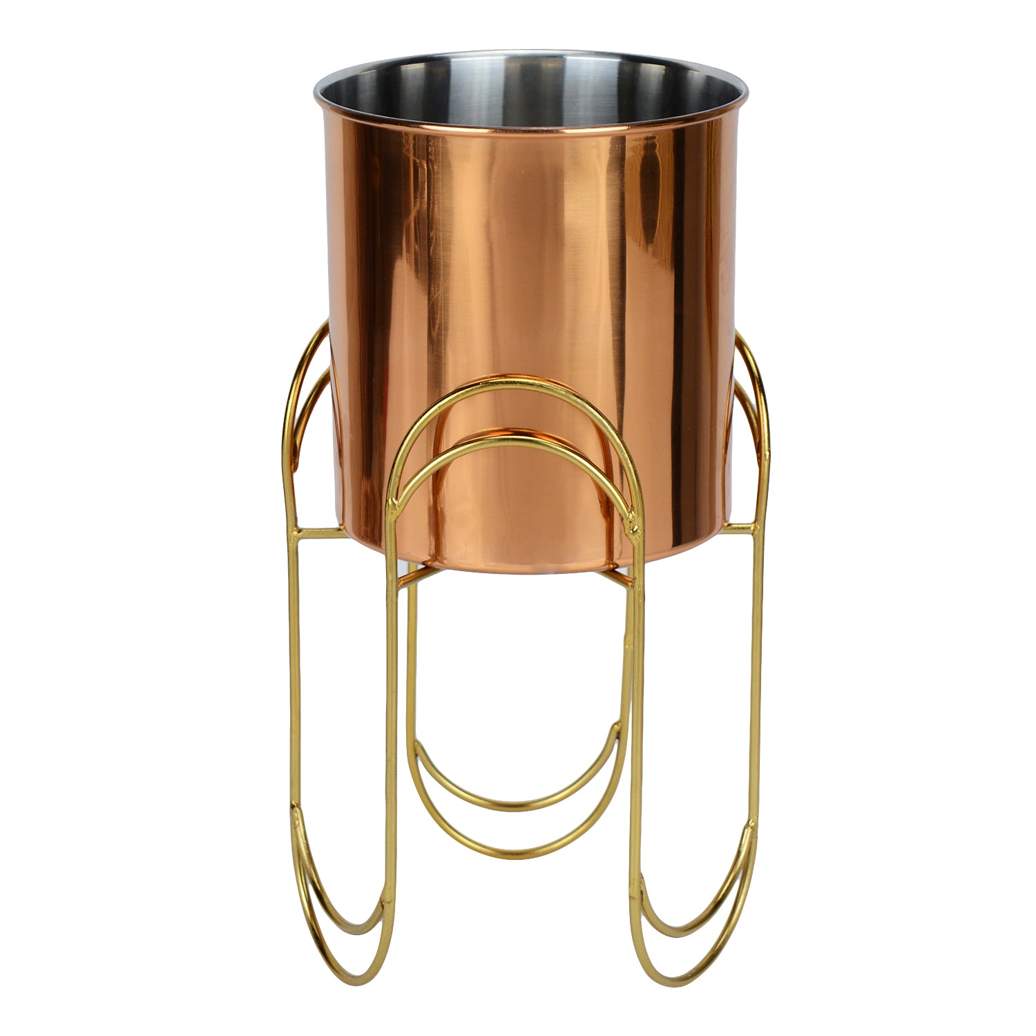 TriPedal Stainless Steel Copper Planter