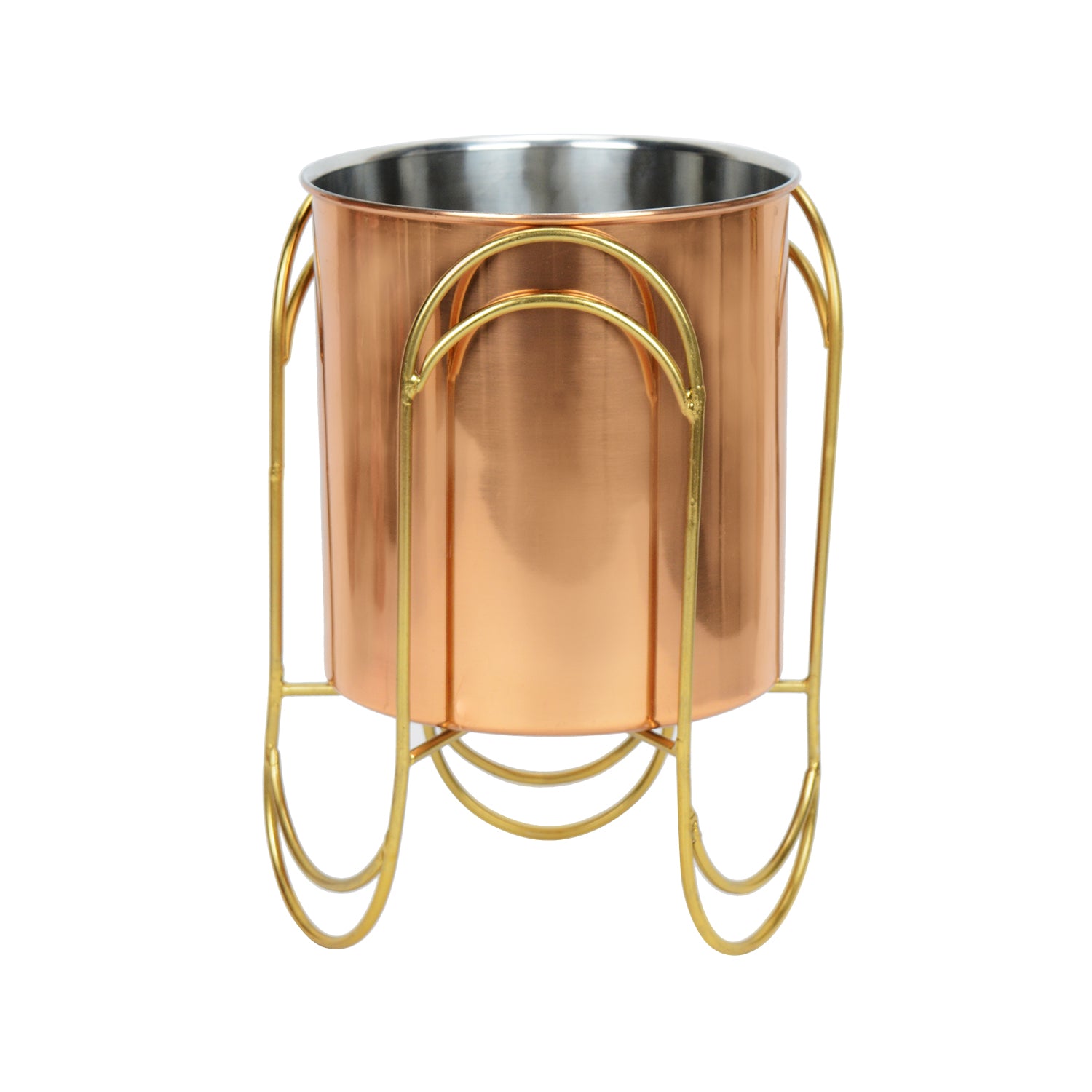 TriPedal Stainless Steel Copper Planter