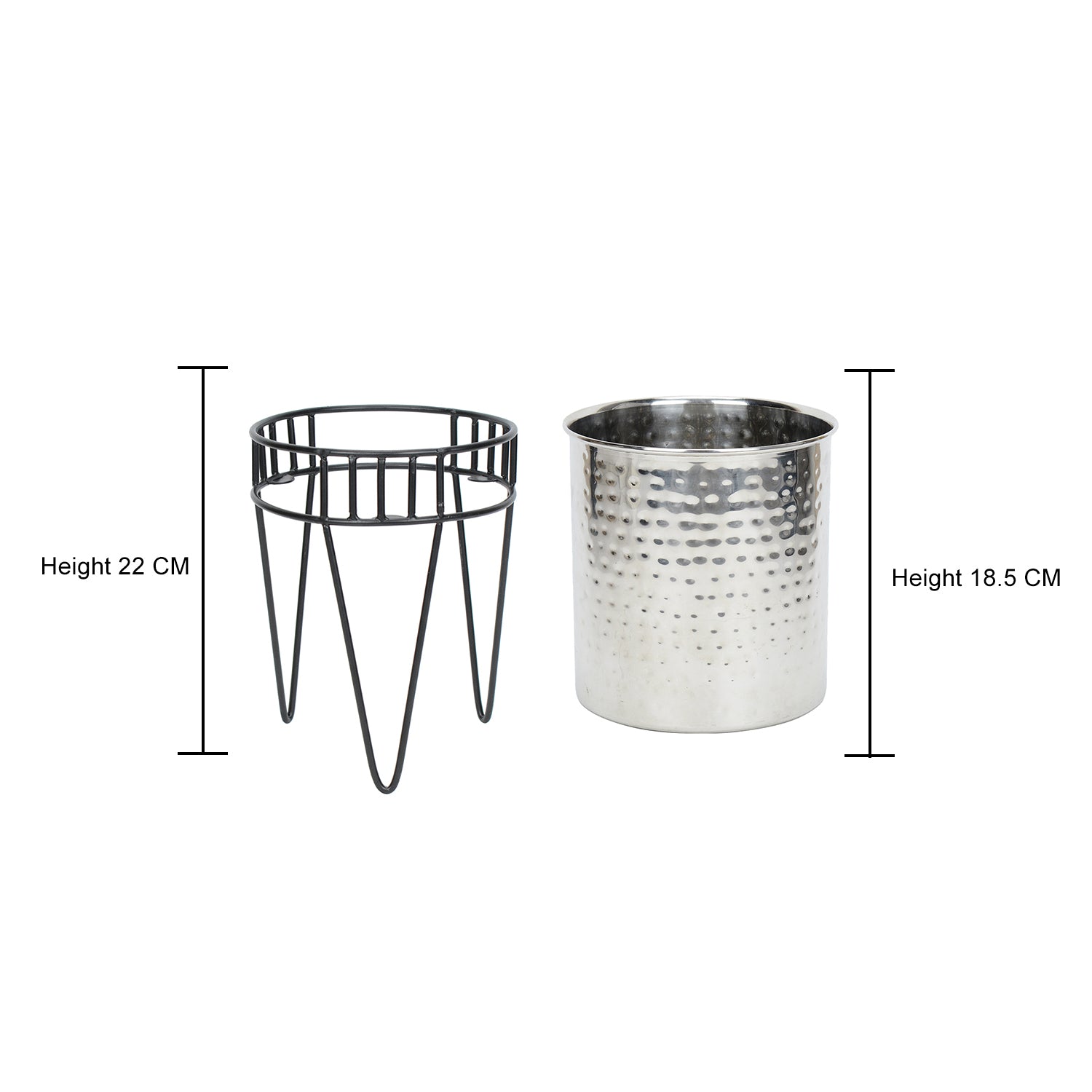 TriBlossom Stainless Steel Planter