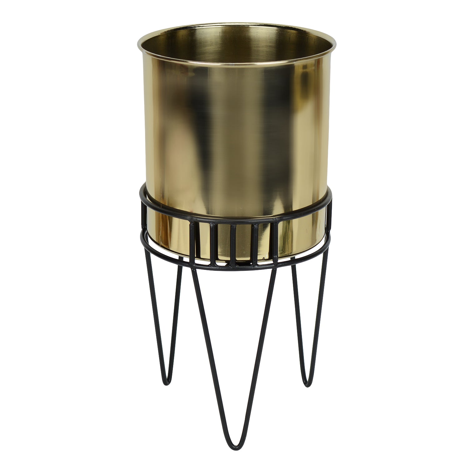 TriFlora Haven Stainless Steel Gold Planter