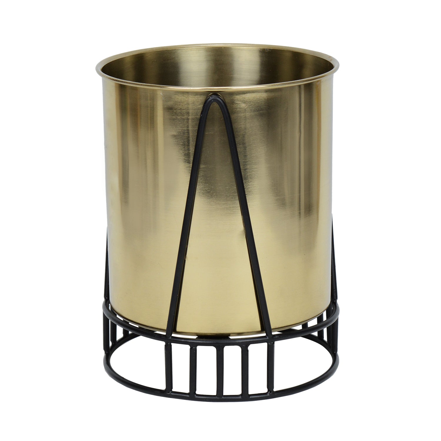 TriFlora Haven Stainless Steel Gold Planter