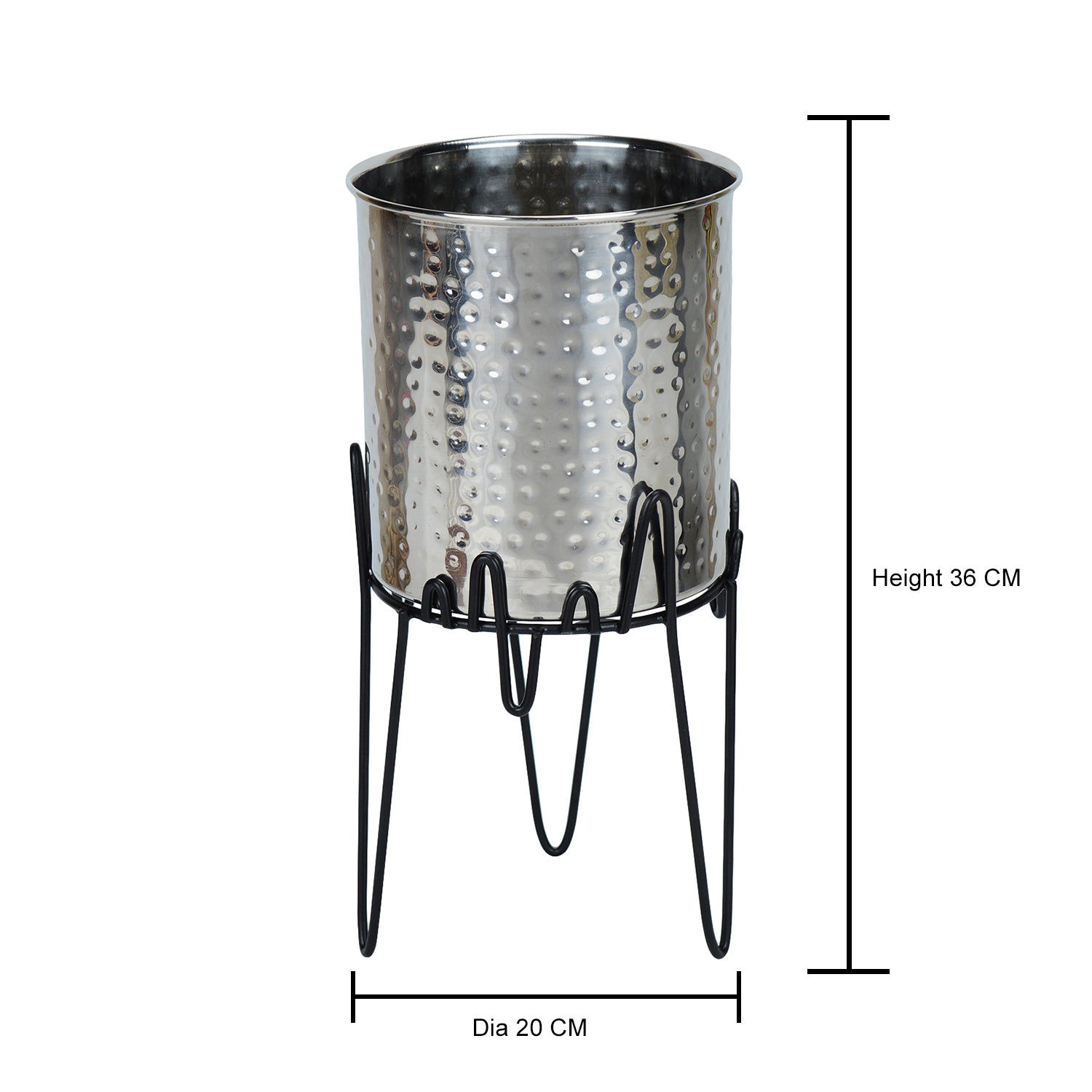 Ziggy Flora Stainless Steel Planter