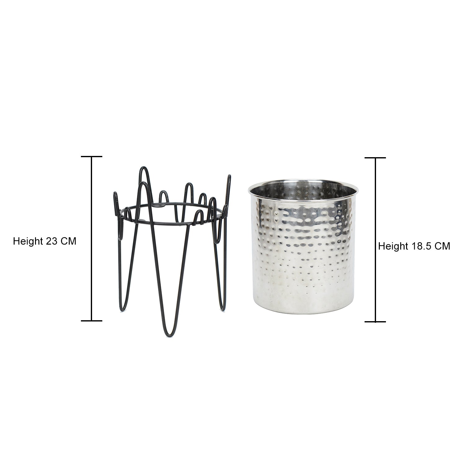 Ziggy Flora Stainless Steel Planter