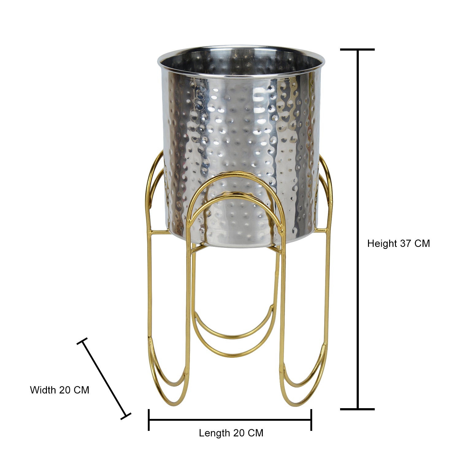 Blossom Perch  Stainless Steel Planter