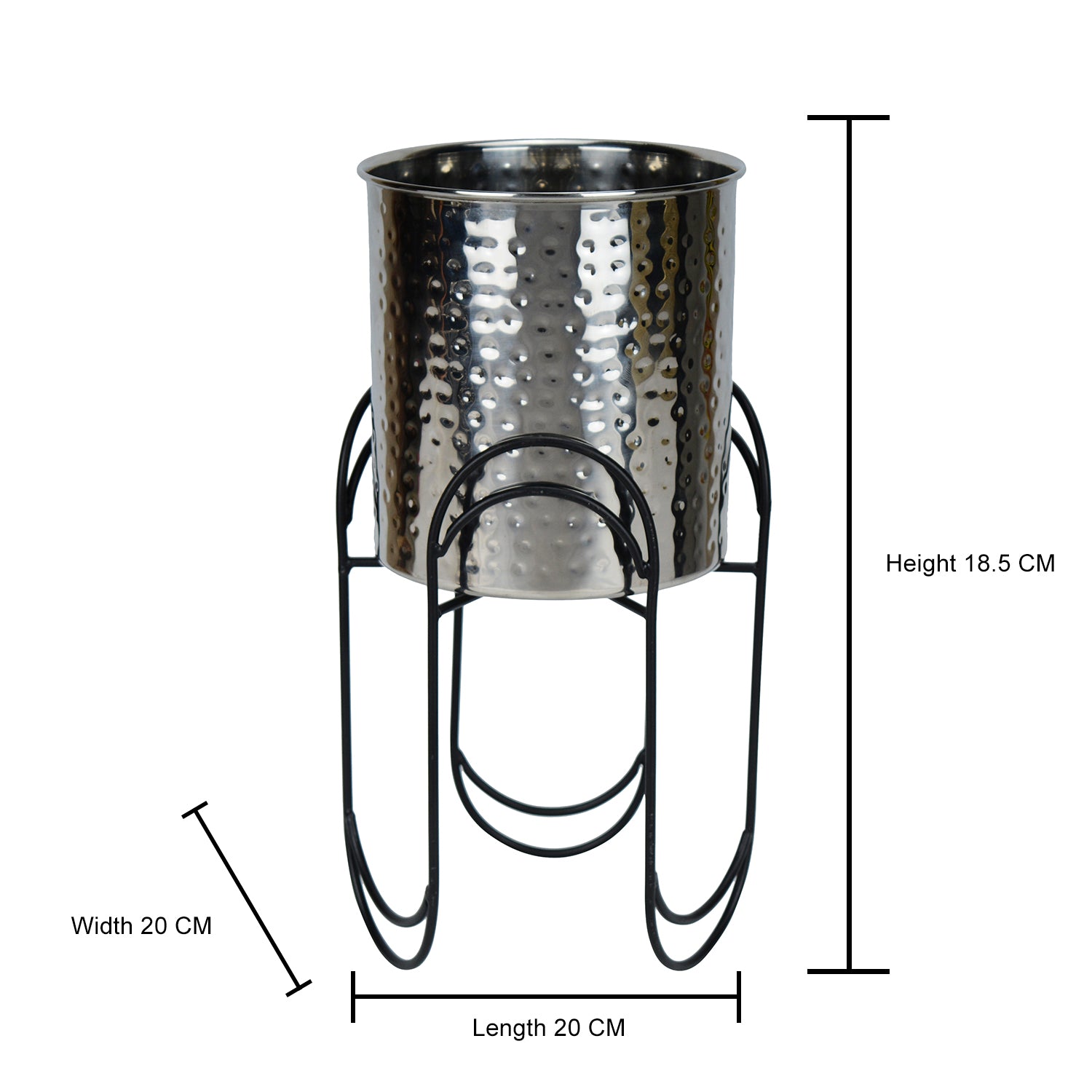 WaveLine Stainless Steel Planter