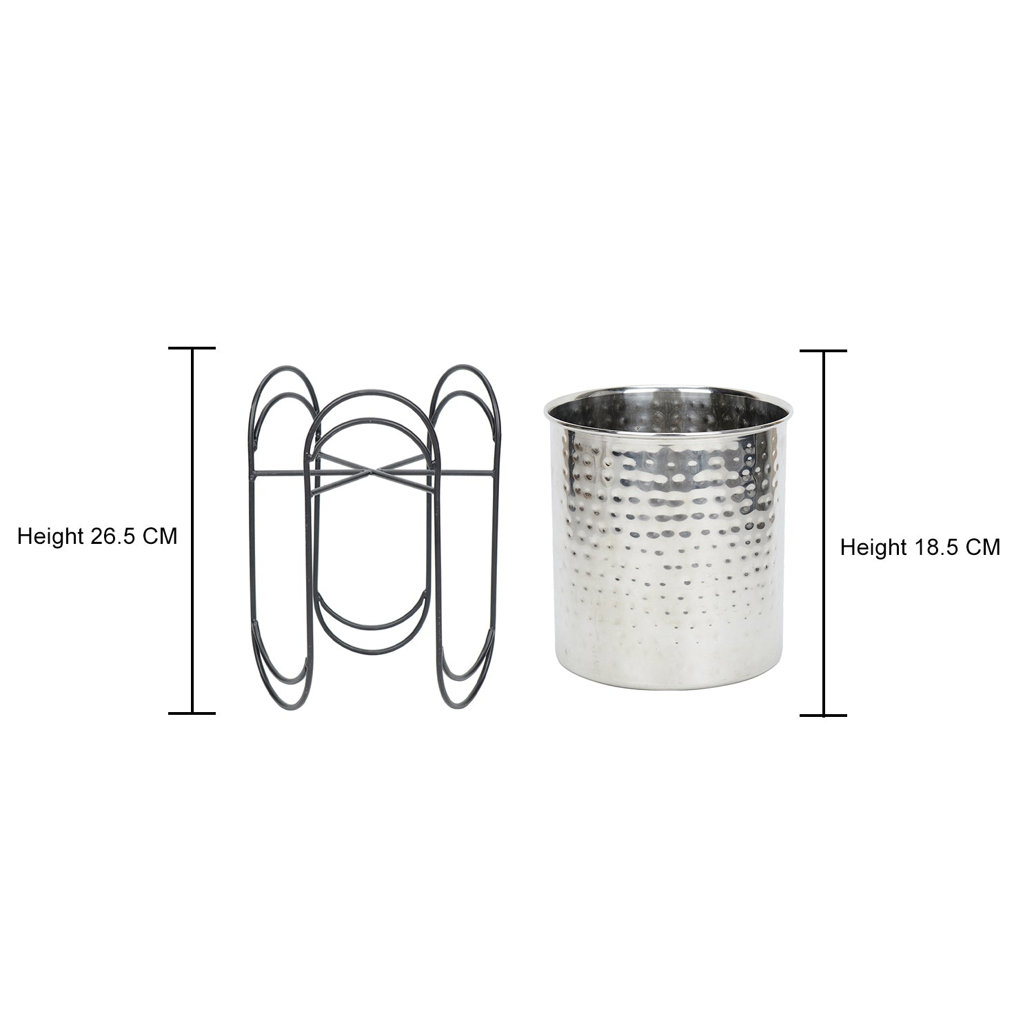 WaveLine Stainless Steel Planter