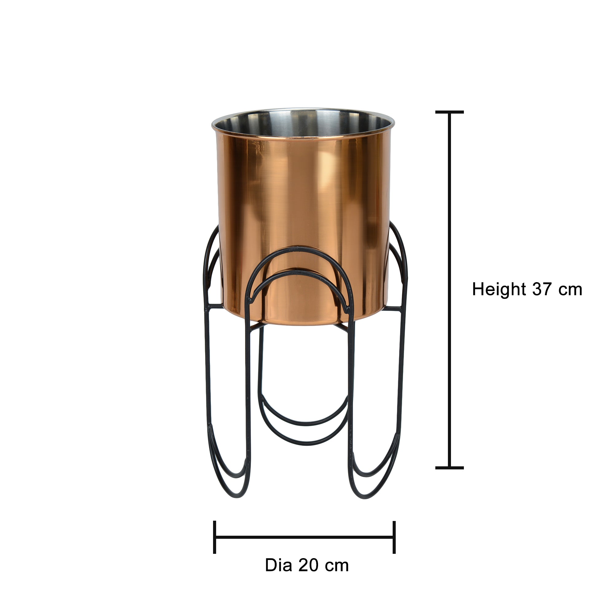 TriStem Stainless Steel Copper Planter