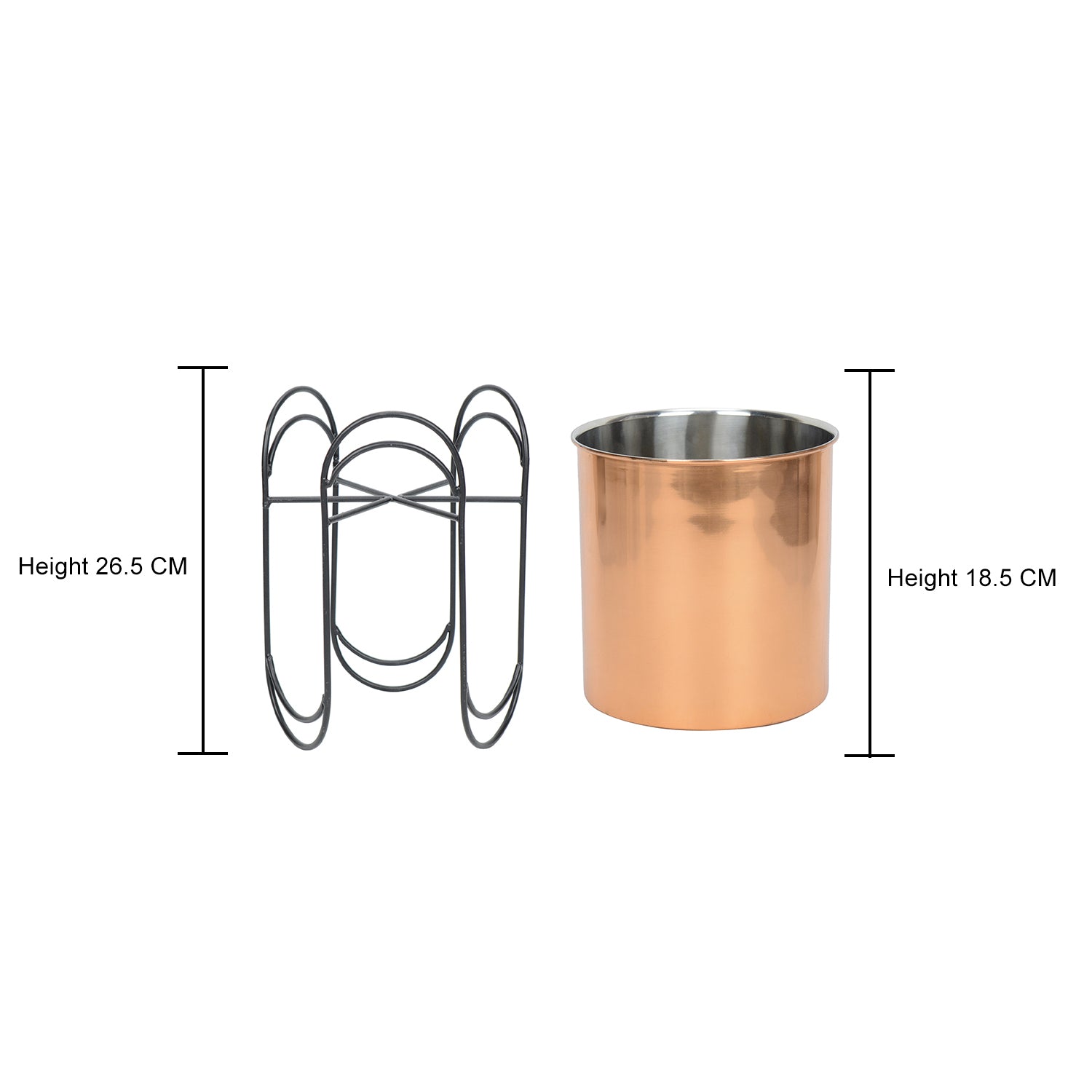 TriStem Stainless Steel Copper Planter